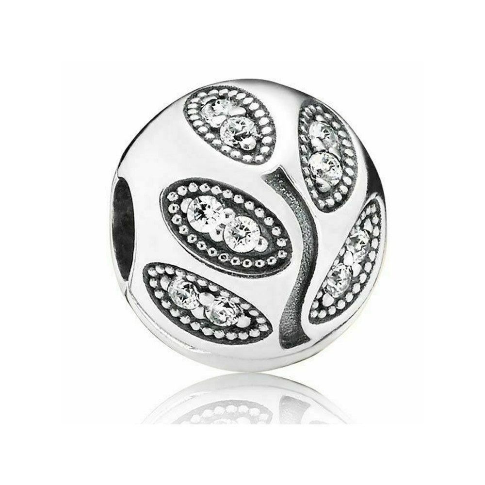 pandora PANDORA Sparkling Leaves Clip with Clear Zirconia - 791416CZ Size ONE SIZE - 1 Thumbnail