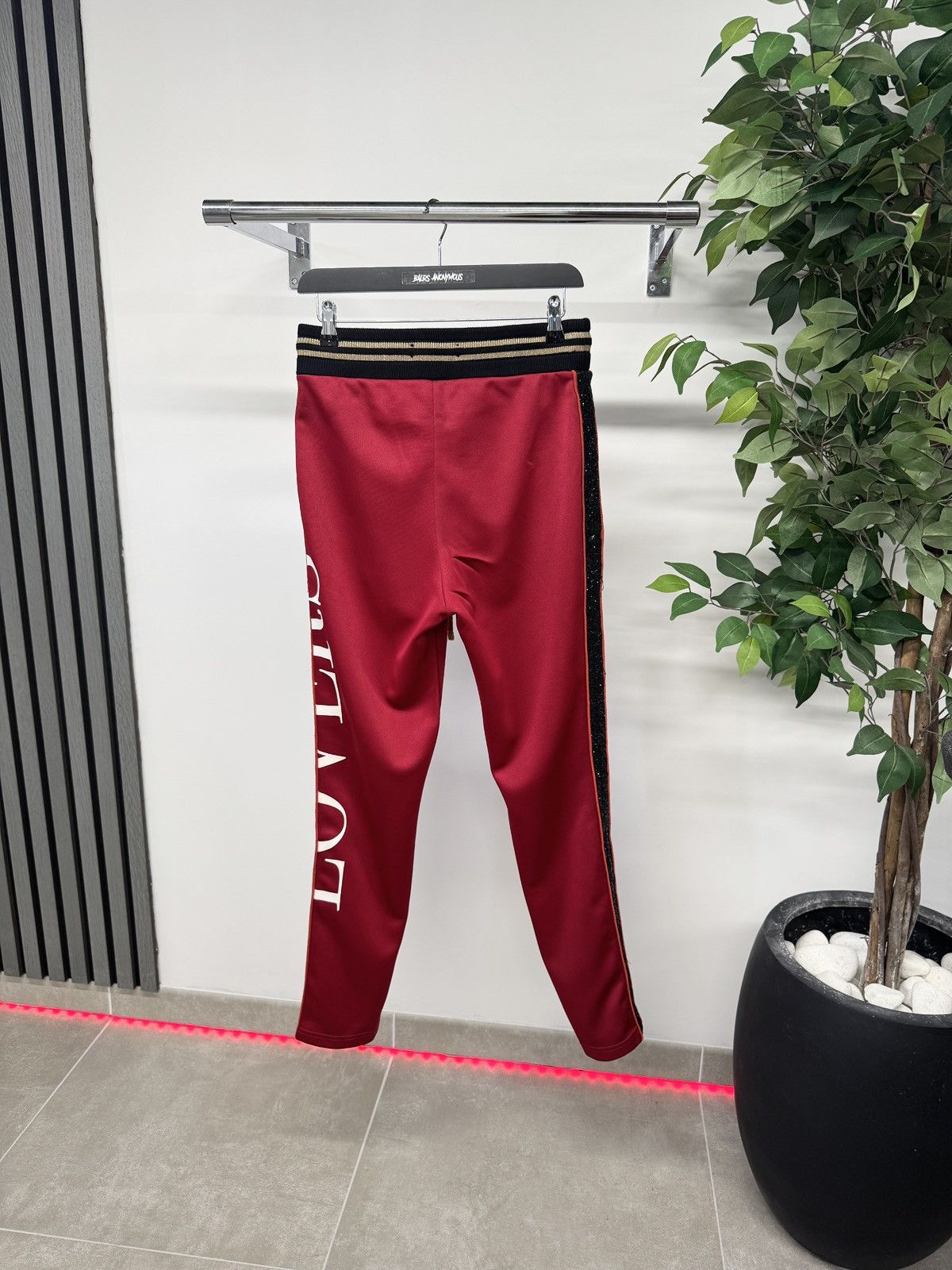 Amiri Amiri Cotton Logo Stripe Sweatpants In Red RRP £680 Size US 30 / EU 46 - 2 Thumbnail