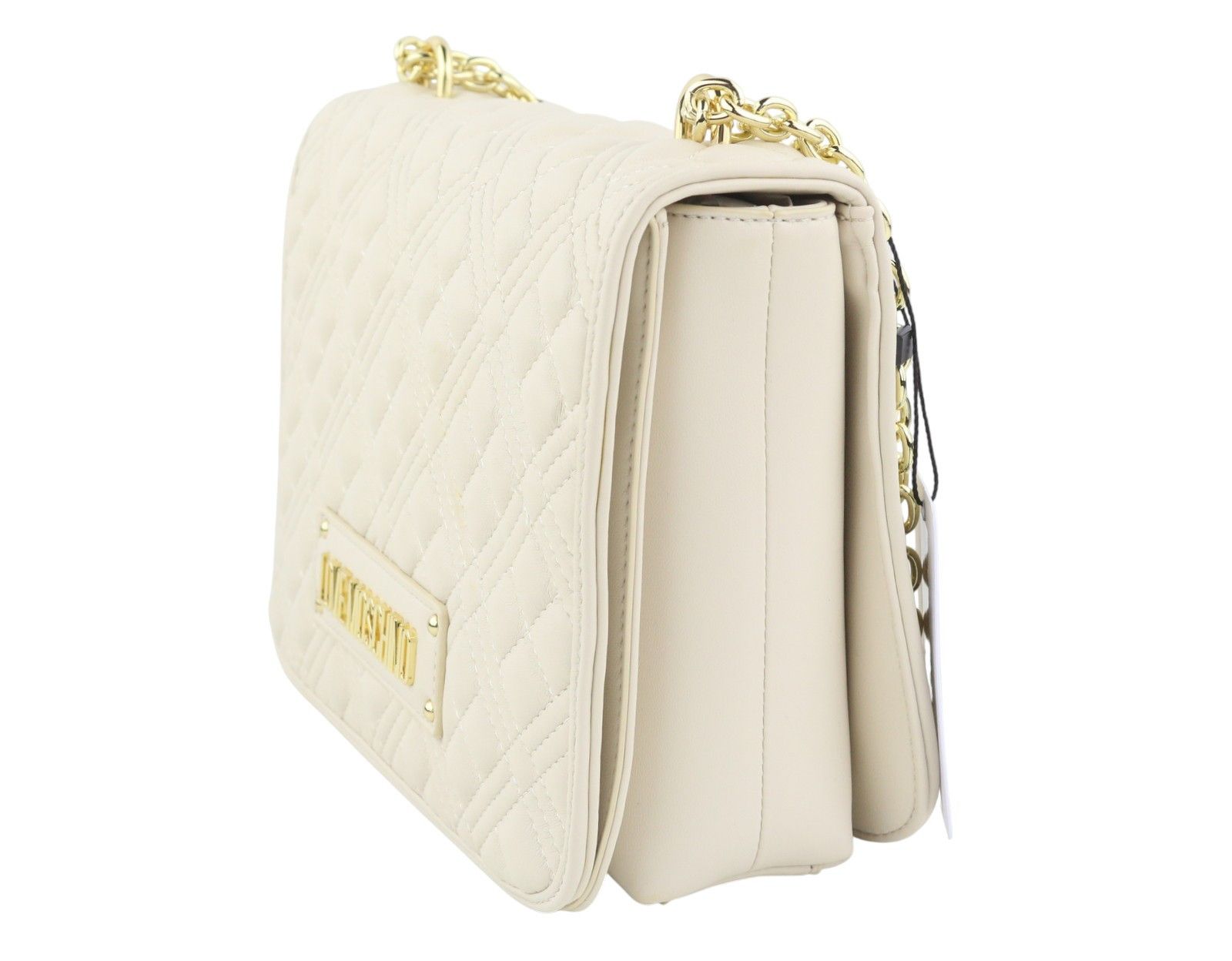 Love Moschino BORSA QUILTED PU AVORIO OS Beige Crossbody 87742 Size ONE SIZE - 5 Thumbnail