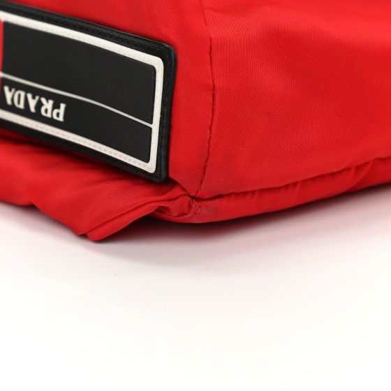 Prada Authentic PRADA Tessuto Nylon Belt Bag Red Size ONE SIZE - 7 Thumbnail