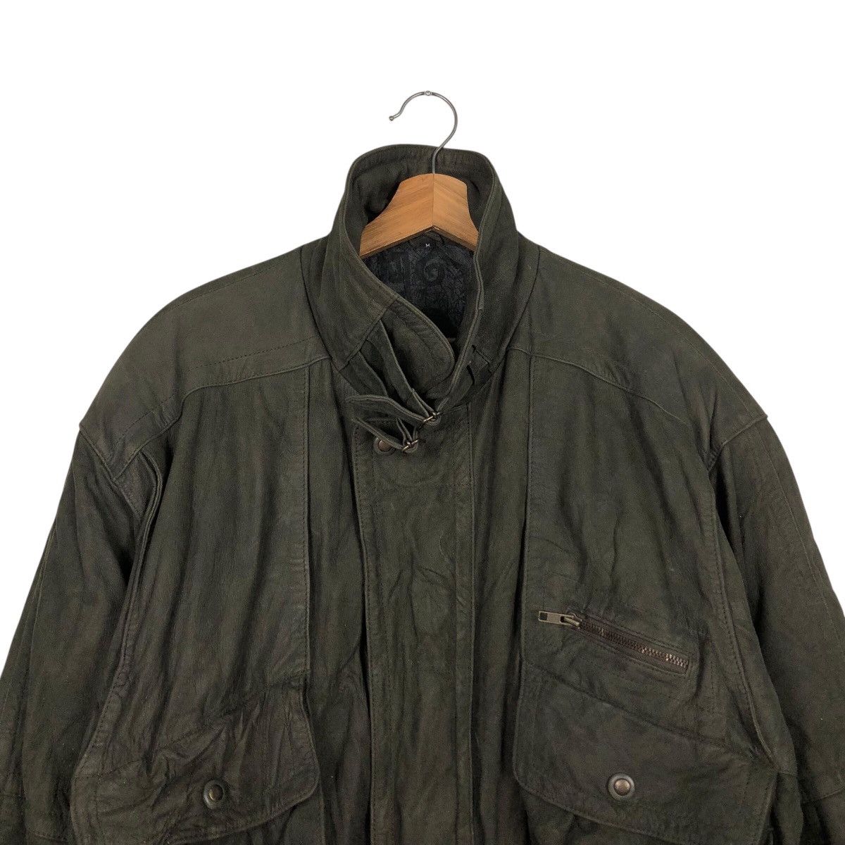 Japanese Brand 📌Vintage Leather Jacket Blanket Unbranded Jpn Issey Miyake Size US M / EU 48-50 / 2 - 4 Thumbnail