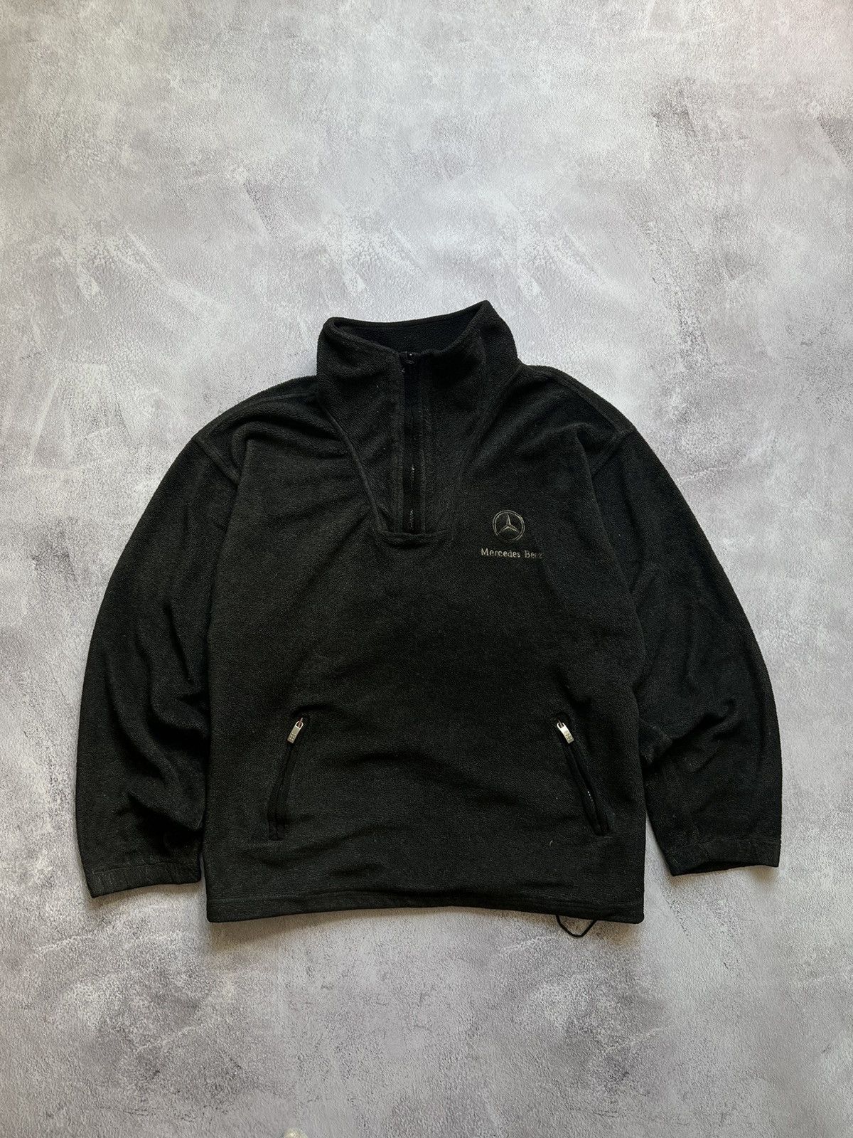 Vintage Mercedes Benz W210 Fleece Jacket 1/3 Zip Men’s XL