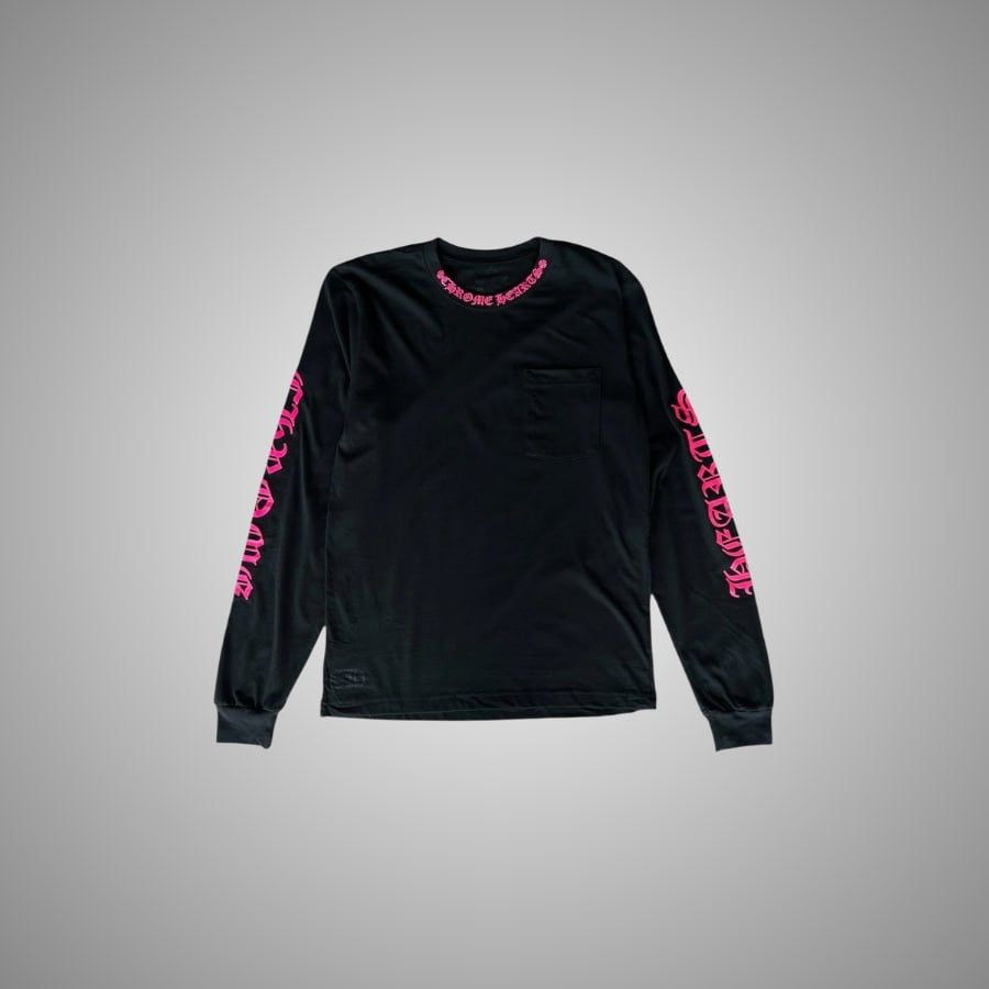 Chrome Hearts Chrome Hearts Long Sleeve Shirt Black + Pink | Grailed