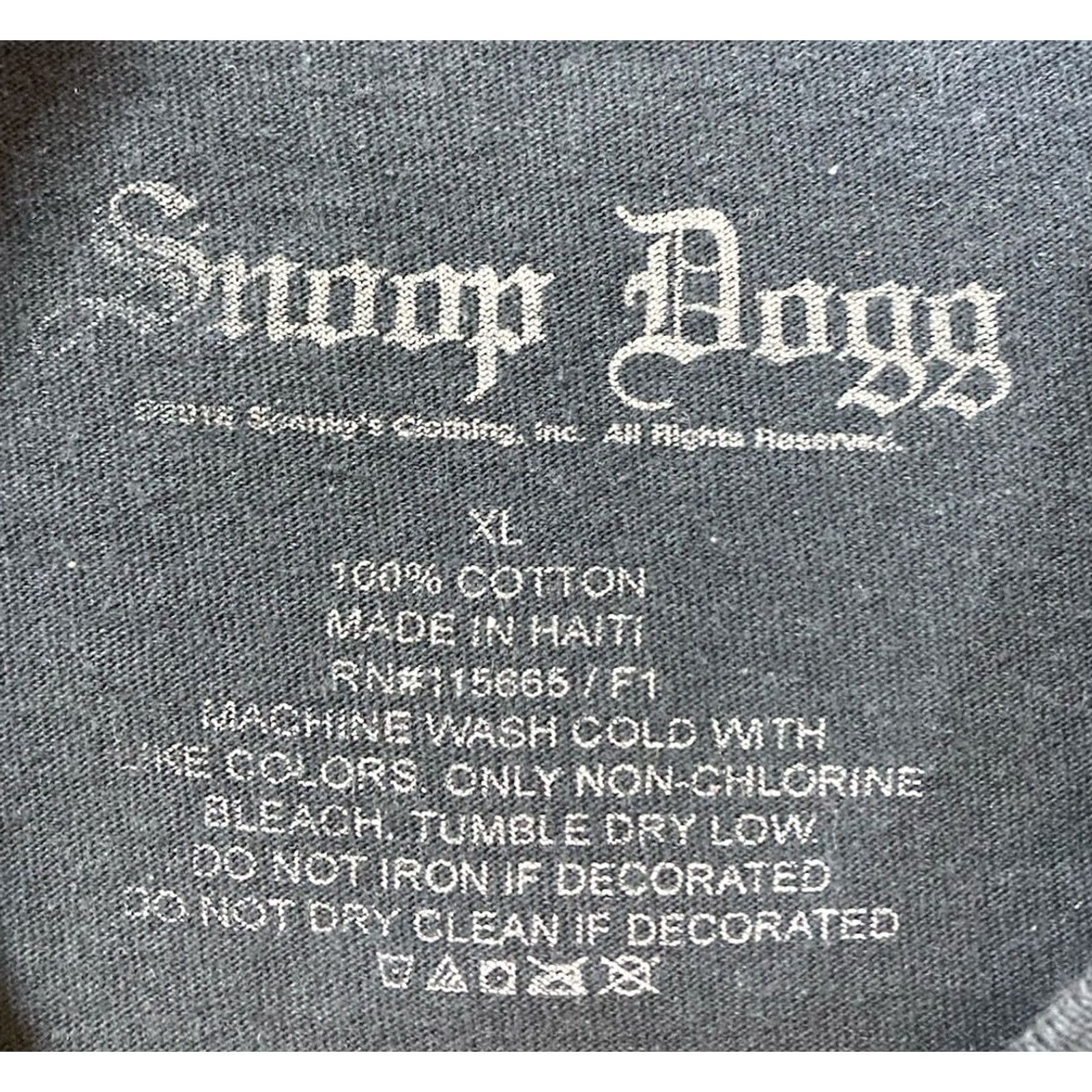 Vintage VINTAGE Snoop Dogg Graphic T-shirt Men XL Oversized Black Short Sleeve Music Rap Size US XL / EU 56 / 4 - 7 Thumbnail