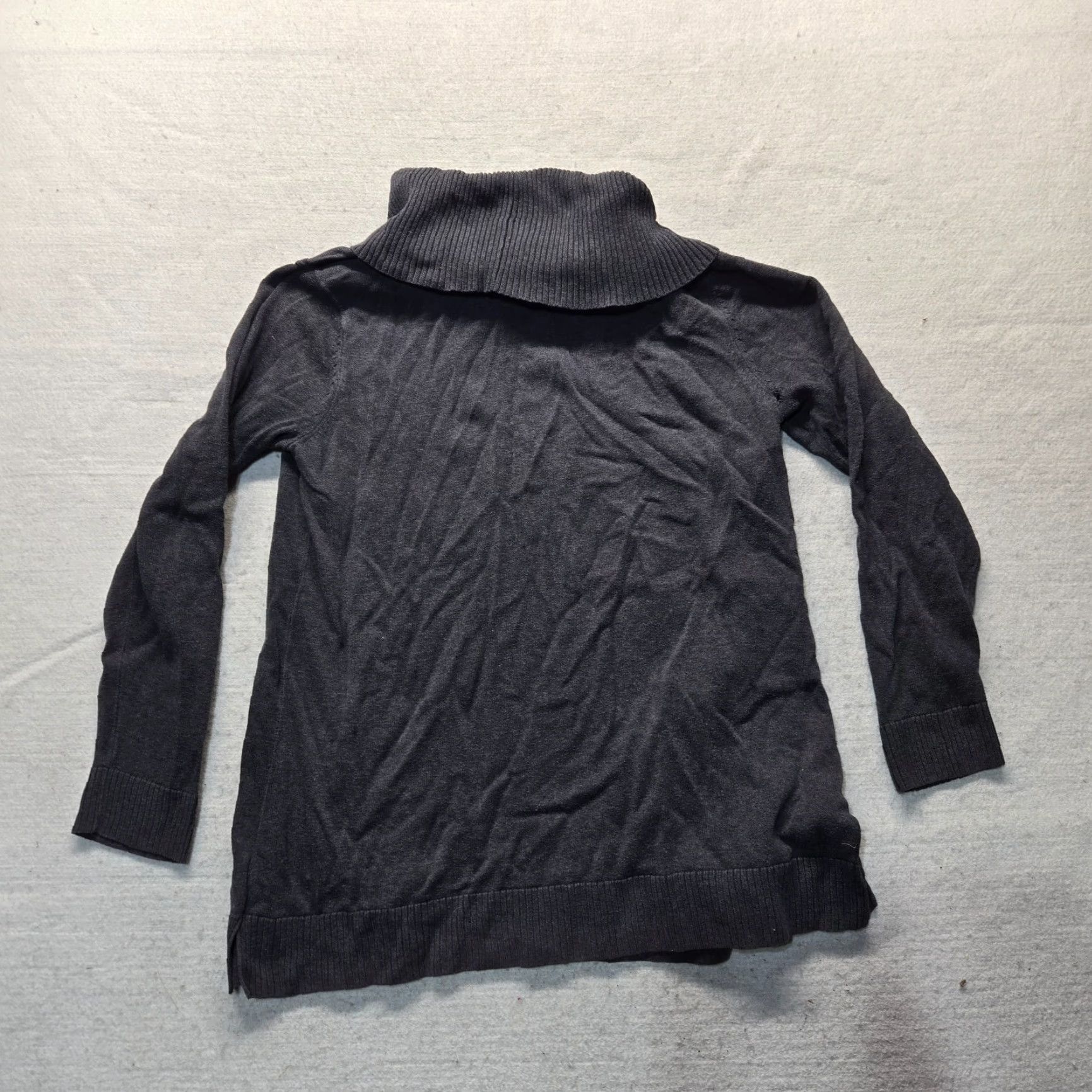 Vintage VINTAGE Jeanne Pierre Cotton Turtleneck Sweater - Gray, Pockets - Women's M - Adult Pullover Size M / US 6-8 / IT 42-44 - 6 Thumbnail
