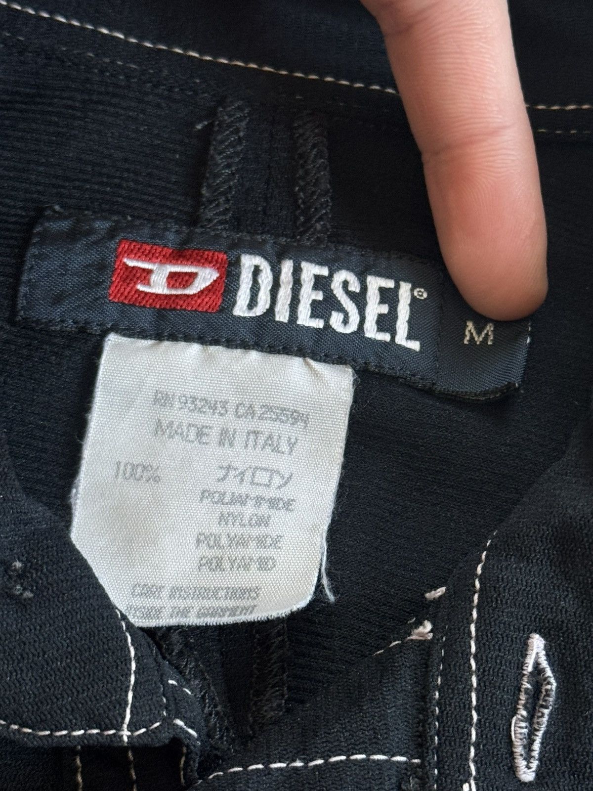 Diesel Diesel M/size black mesh blouse shirts button up avantgarde Size M / US 6-8 / IT 42-44 - 8 Thumbnail