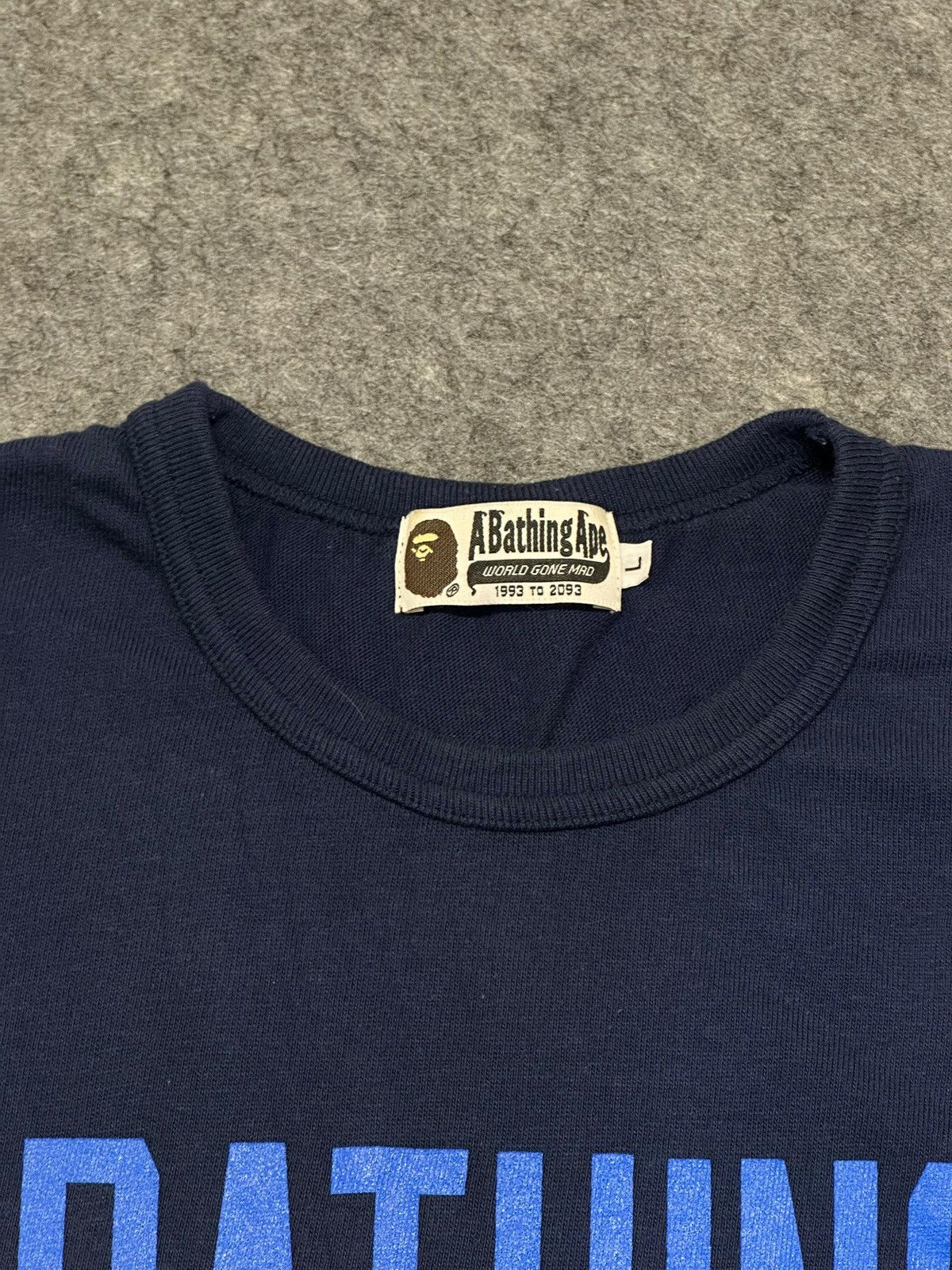 Bape A Bathing Ape "Bicolor NYC Logo" t-shirt with a blue graphic Size US L / EU 52-54 / 3 - 9 Thumbnail
