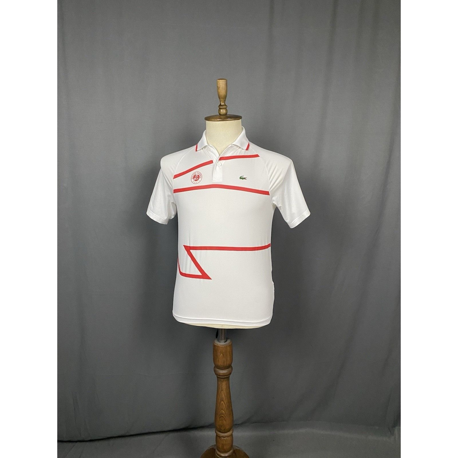 Lacoste Lacoste Roland Garros Ultra Dry Men's White Polo T-Shirt Siz Size US XS / EU 42 / 0 - 2 Thumbnail