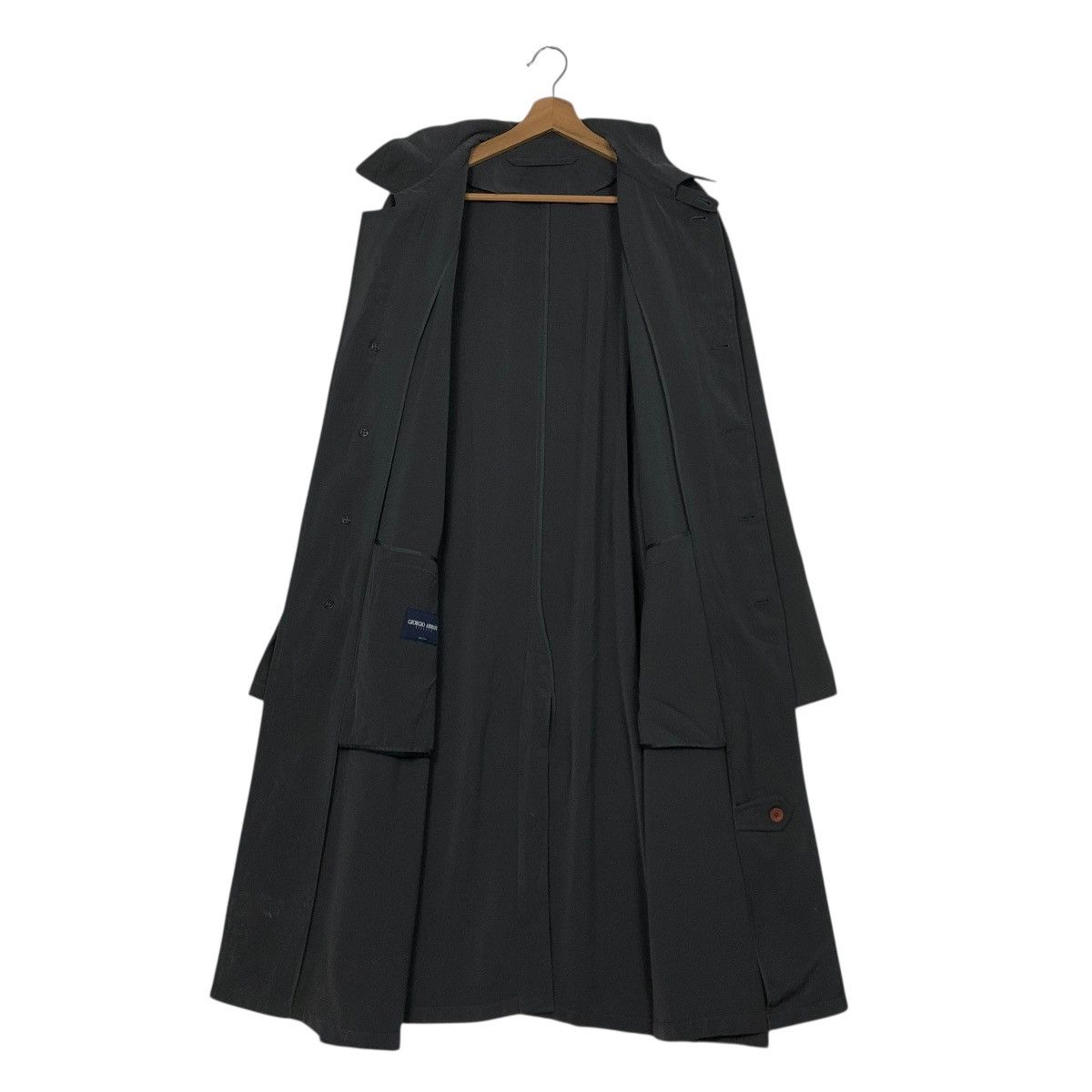 Giorgio Armani 🔥RICH GREY VINTAGE LONG JACKET GIORGIO ARMANI CLASSICO ITALY Size US M / EU 48-50 / 2 - 14 Thumbnail