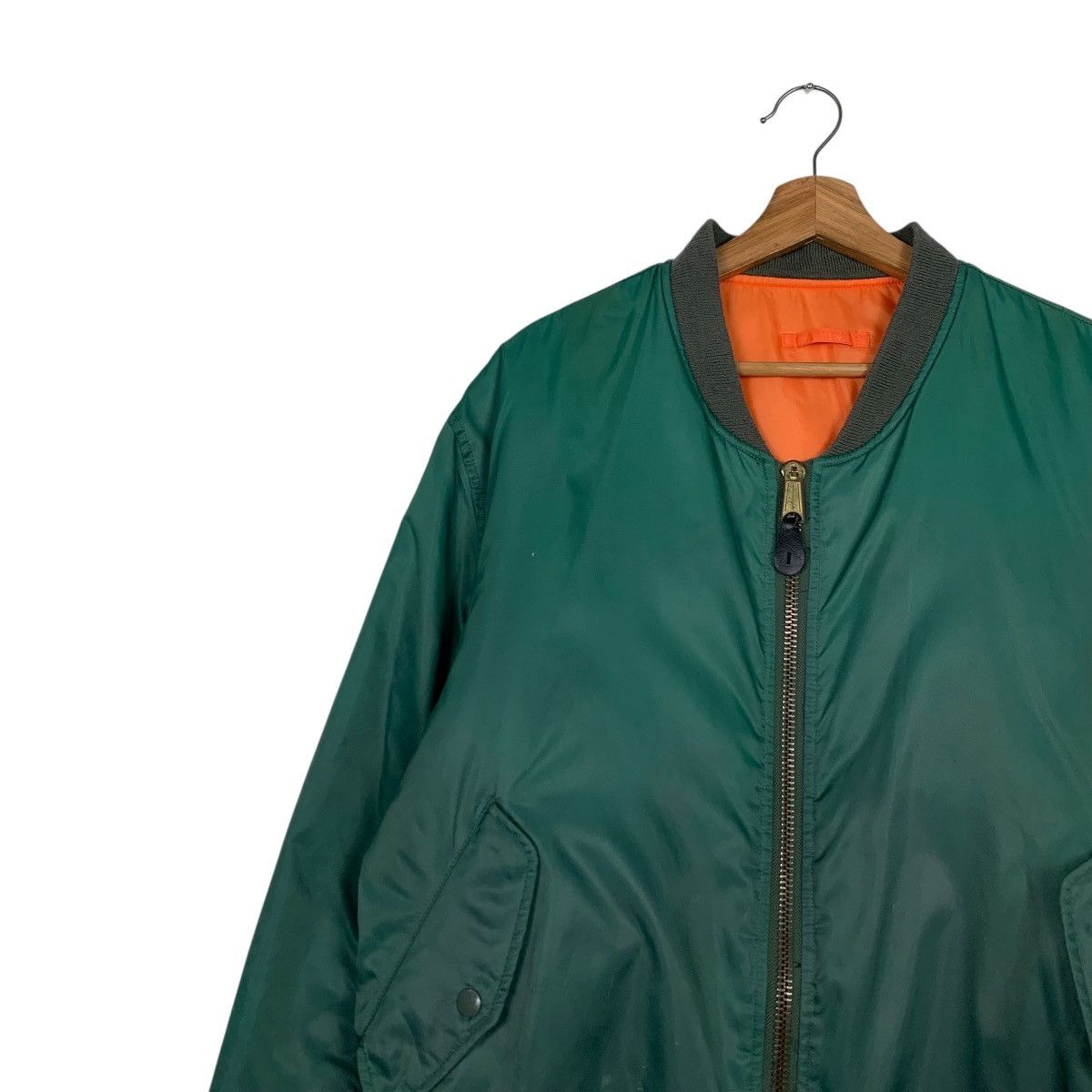 Vintage PHANTOM MILITARY MA1 Bomber Jacket Flight Jacket #2334-C104 Size US L / EU 52-54 / 3 - 6 Thumbnail