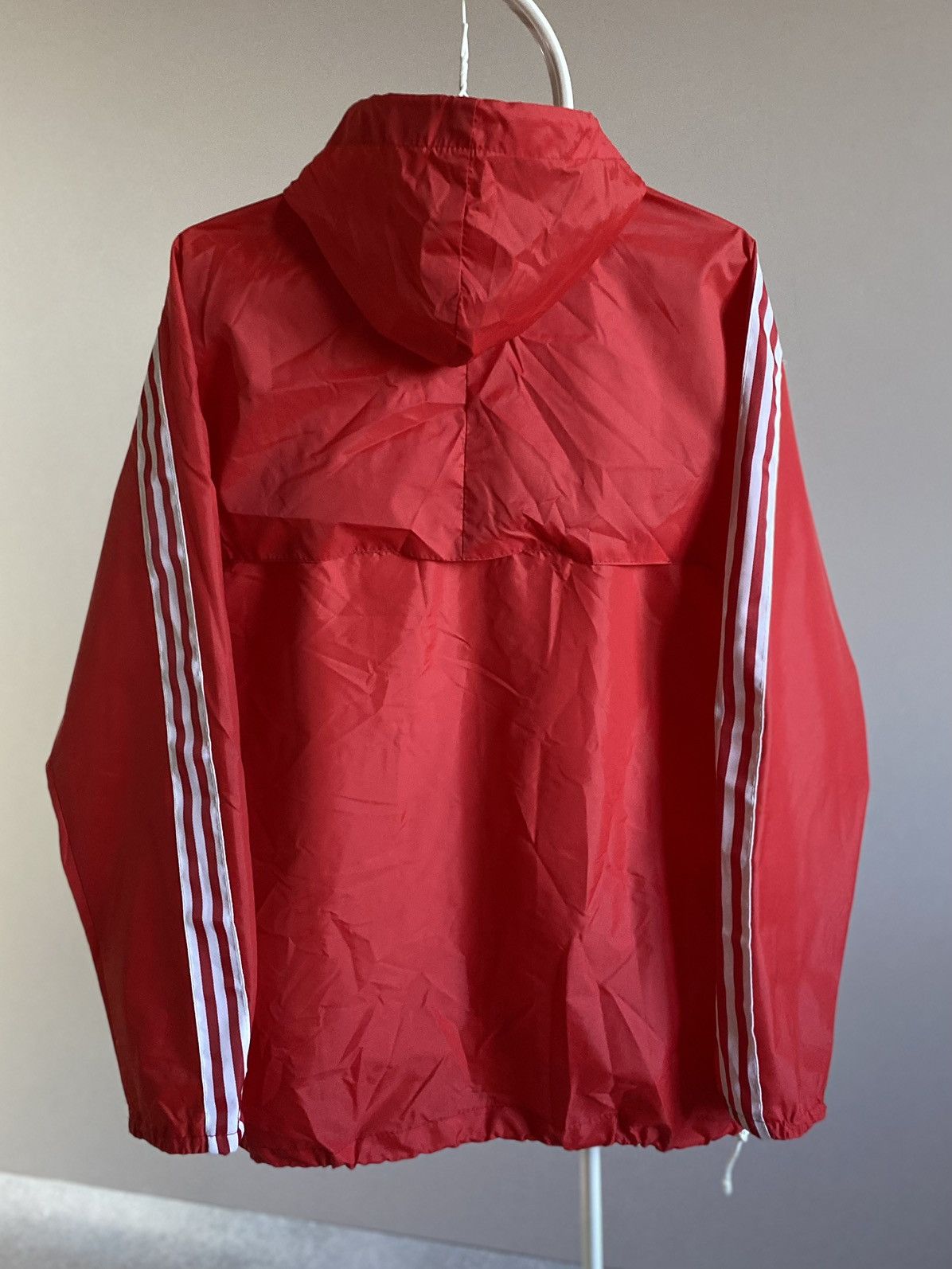 Adidas 70s Vintage Adidas Windbreaker Made France Rain Jacket Coat Size US L / EU 52-54 / 3 - 5 Thumbnail