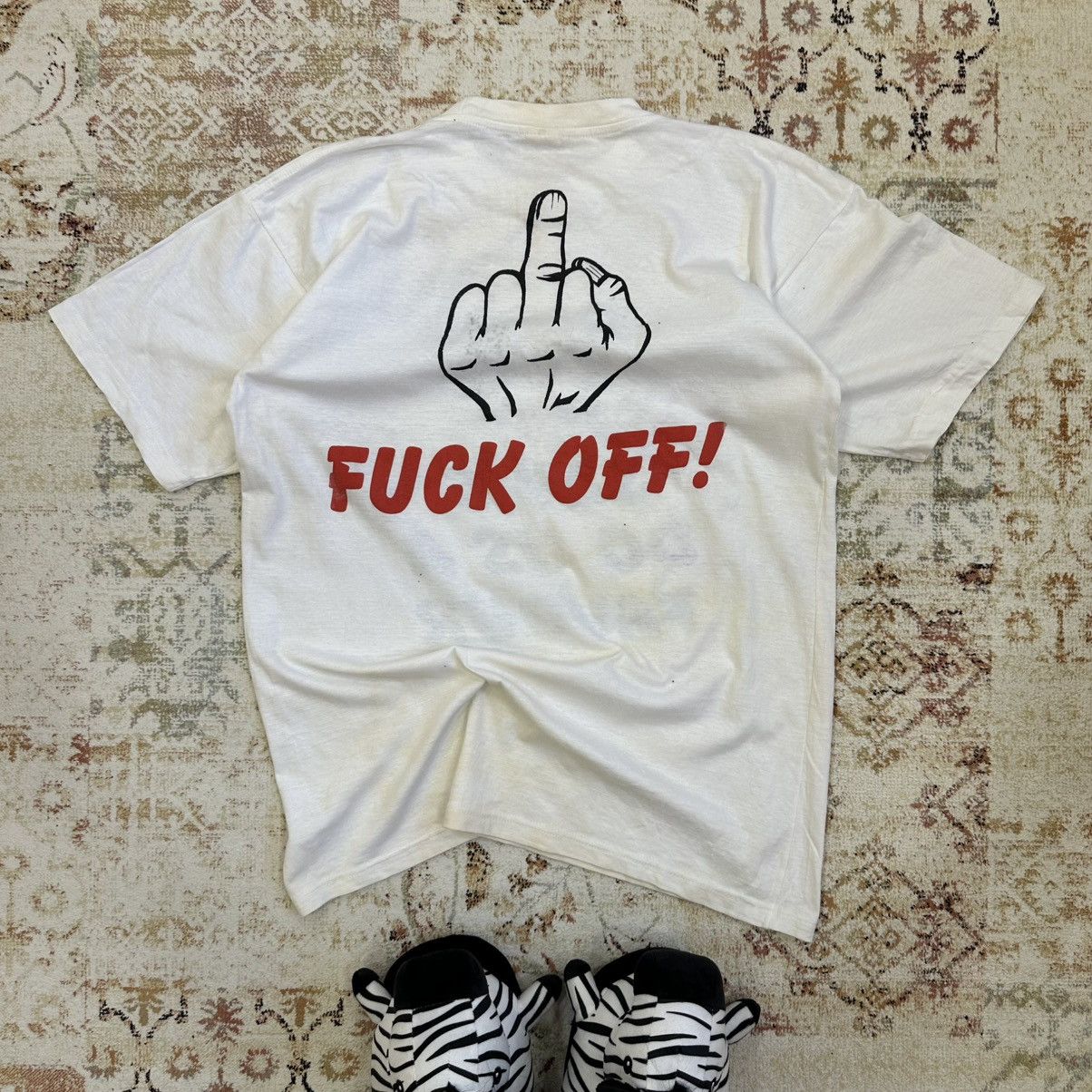 Vintage Vintage Adult “ Red Dog Benidorm Say’s Do US A Favour” Tee Size US XL / EU 56 / 4 - 2 Thumbnail