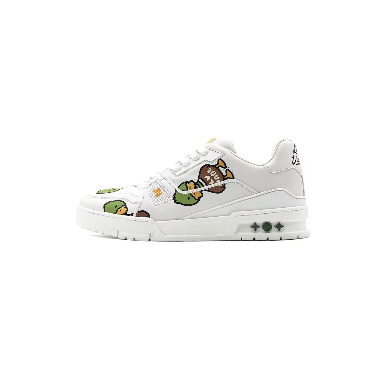 Louis Vuitton Louis Vuitton Duck Nigo White Trainer Sneaker Size US 7.5 / EU 40-41 - 1 Thumbnail