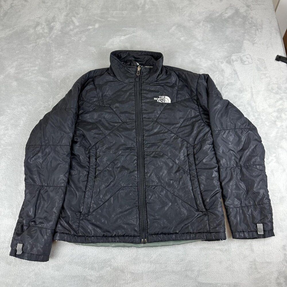 The North Face The North Face Black Patterned Puffer Jacket Women's Size X Size XL / US 12-14 / IT 48-50 - 1 Thumbnail
