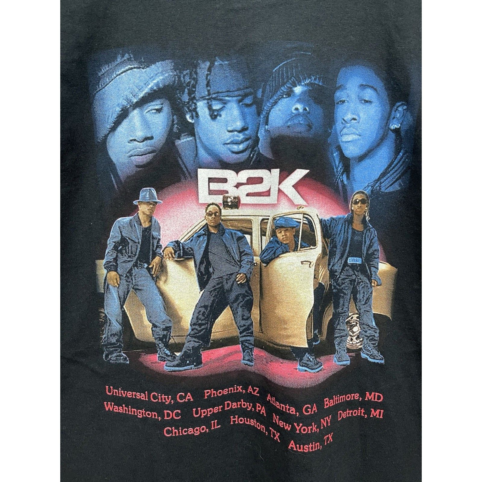 Fruit Of The Loom VINTAGE 2002 B2K SCREAM TOUR II CONCERT T-SHIRT BLACK L RAP Size US L / EU 52-54 / 3 - 8 Thumbnail