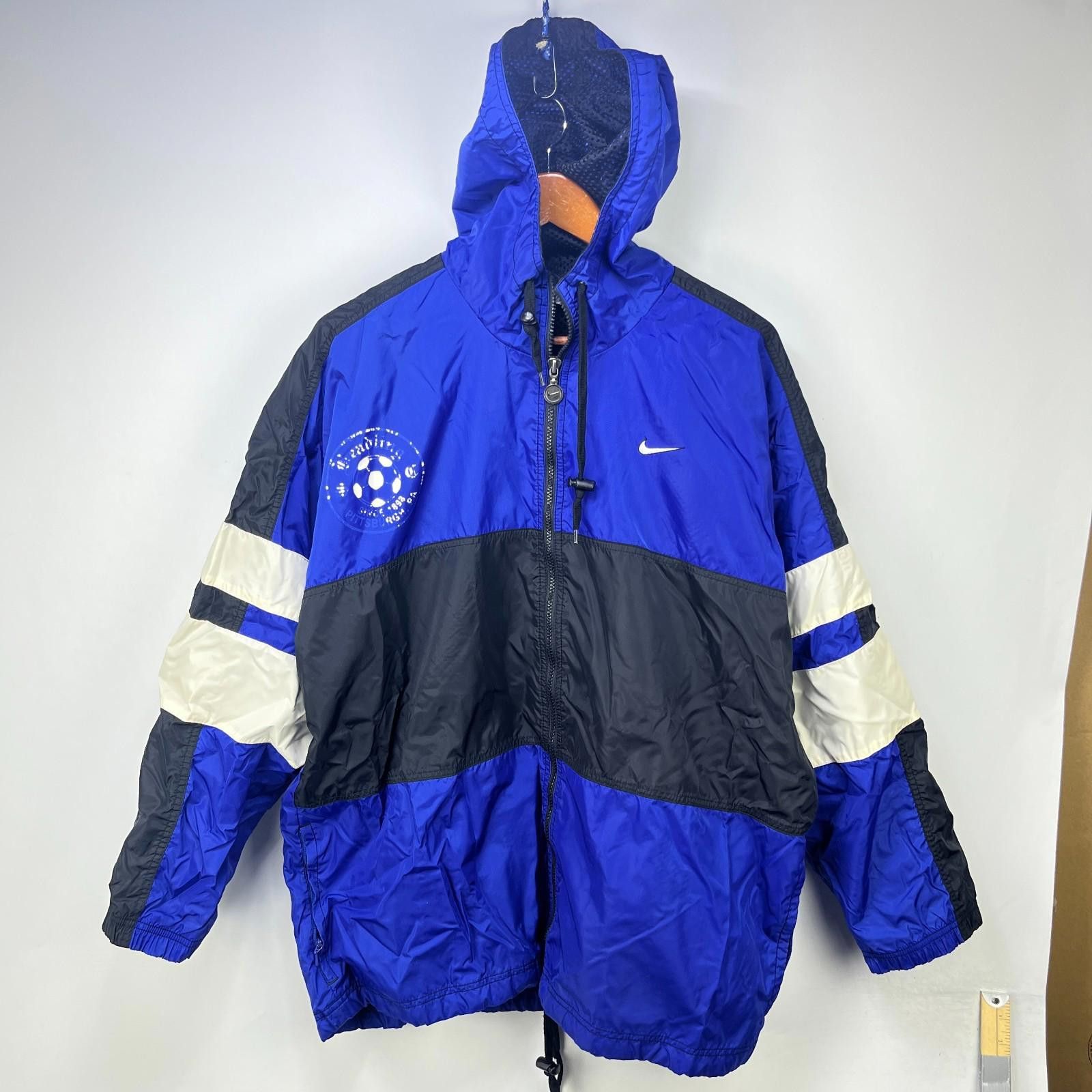 Nike Vintage 90s Nike USA Windbreaker Jacket Medium Pittsburgh Size US M / EU 48-50 / 2 - 3 Thumbnail
