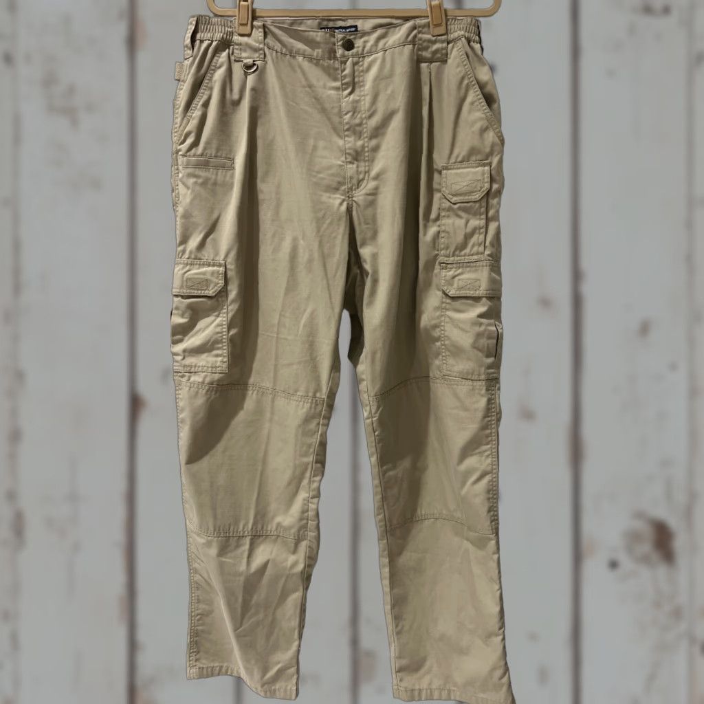 Vintage 5.11 Tactical Beige Khaki Cargo Pants - 40x34 - Lightweight, Moisture Wicking, Anti-Odor - Men’s Size US 40 / EU 56 - 1 Thumbnail
