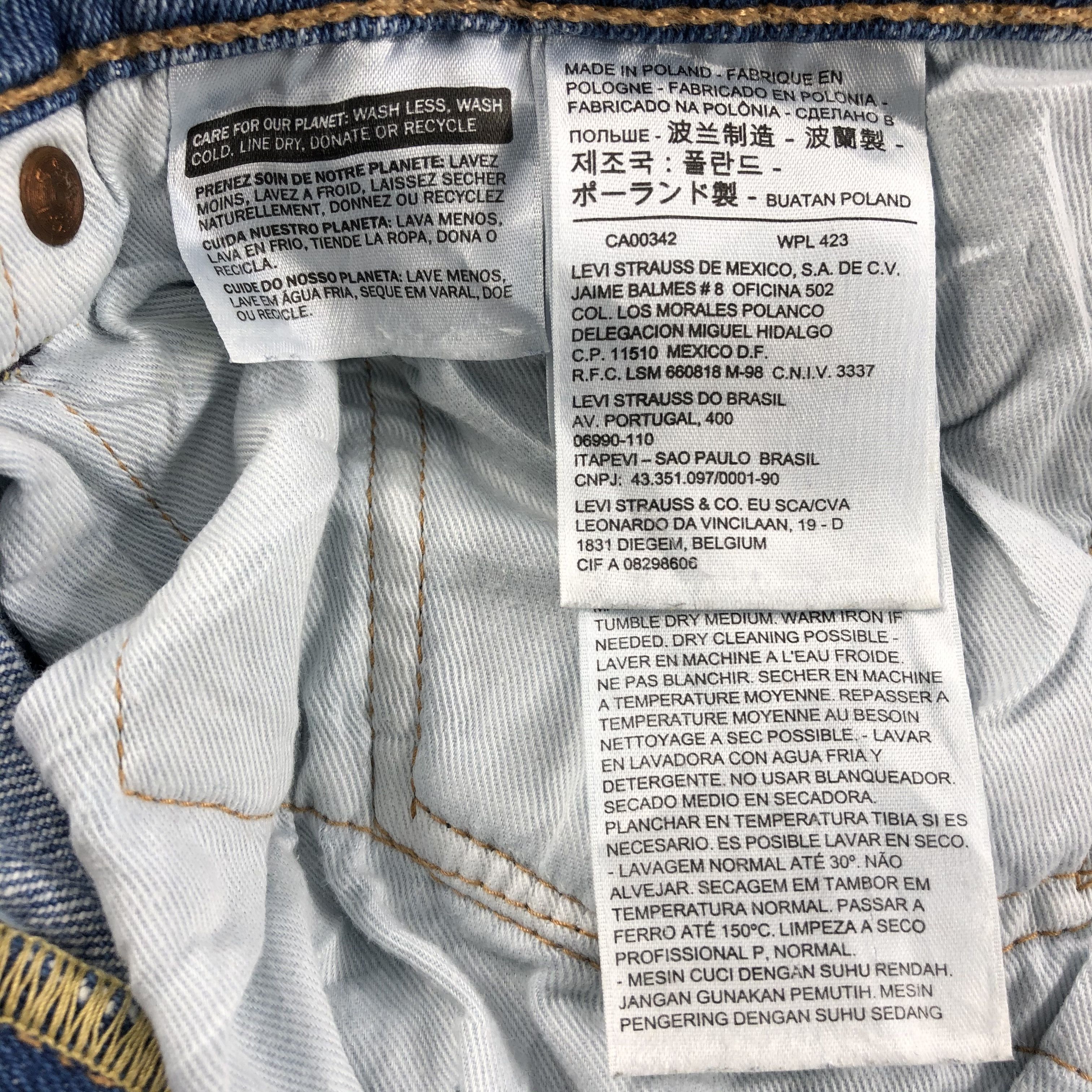 Levi's Vintage Levis 511 Jeans Light Washed Denim KJ473 Size US 33 - 10 Thumbnail