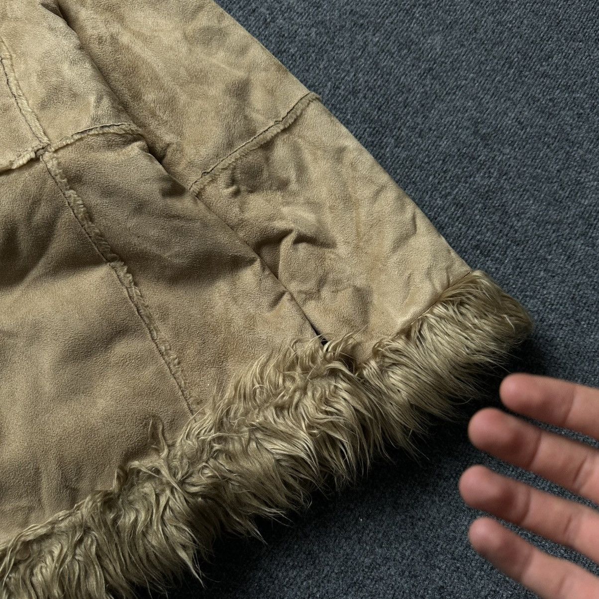 Japanese Brand VTG Japanese Style Women’s Sheepskin Coat Winter Jacket Size M / US 6-8 / IT 42-44 - 15 Thumbnail