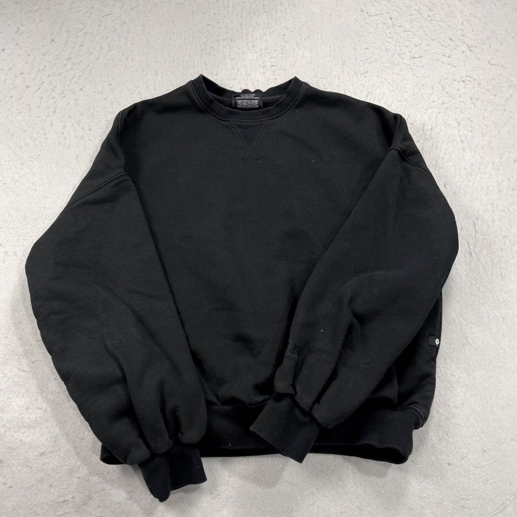 Vintage PopFlex Sweatshirt Womens S Black Logo Crewneck Fleece Pullover Winter Activewear Shirts, Womens Small, So Magical, Long Sleeve, Classic, Relaxed Fit Size S / US 4 / IT 40 - 2 Thumbnail