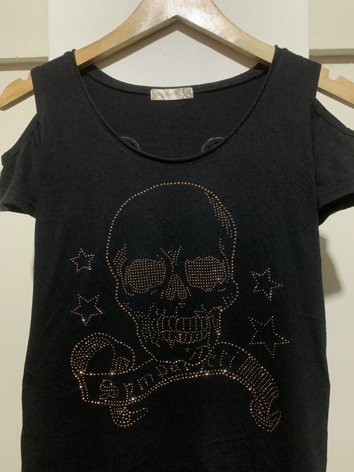Japanese Dig Deep Skull Grunge Gothic Punk Style Women shirt