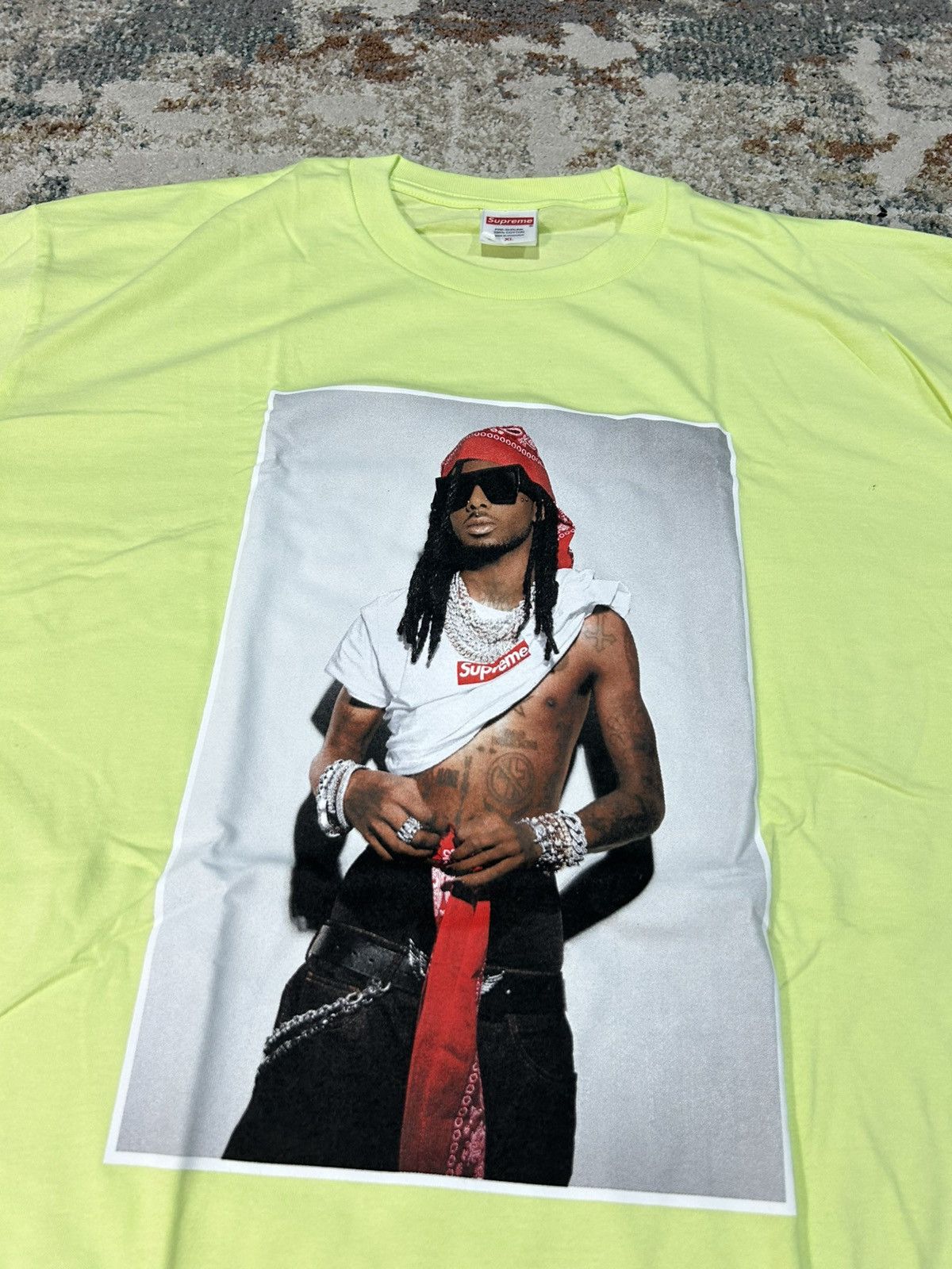 Supreme FW25 Playboi Carti Photo Tee Bright Yellow