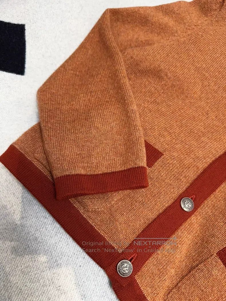 Chanel Chanel 18A Hamburger Series Brick Red Brown Orange Edge Kn Size XS / US 0-2 / IT 36-38 - 4 Thumbnail
