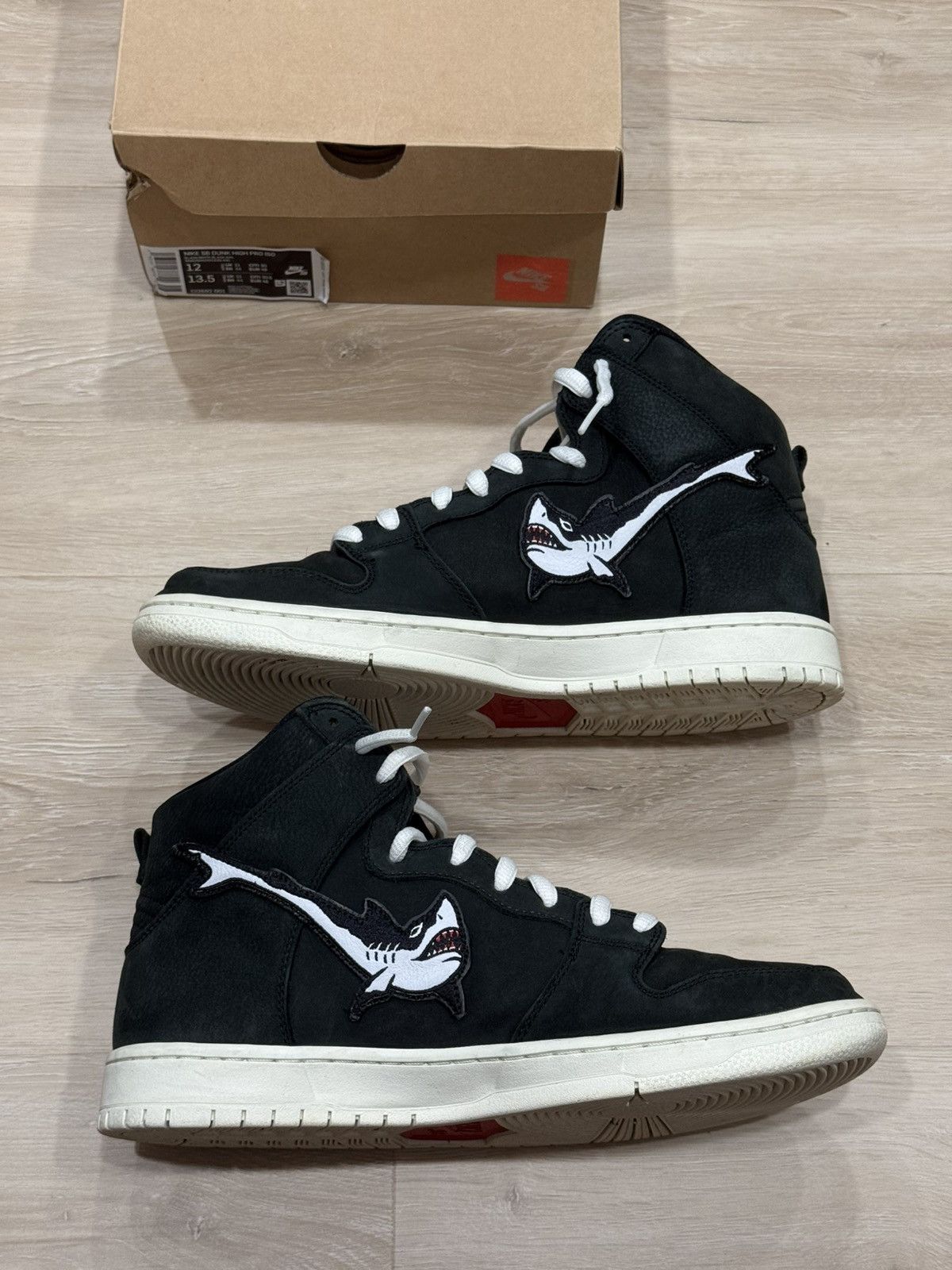 Nike Nike SB Dunk Hi ‘Oski Shark’ Sneakers Size US 12 / EU 45 - 9 Thumbnail
