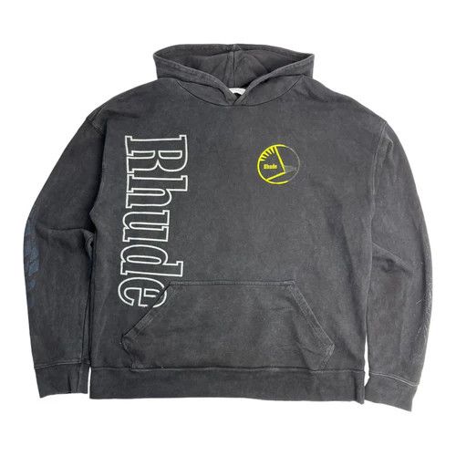image of Rhude Rh Multi Logo Hoodie in Grey, Men's (Size XL)