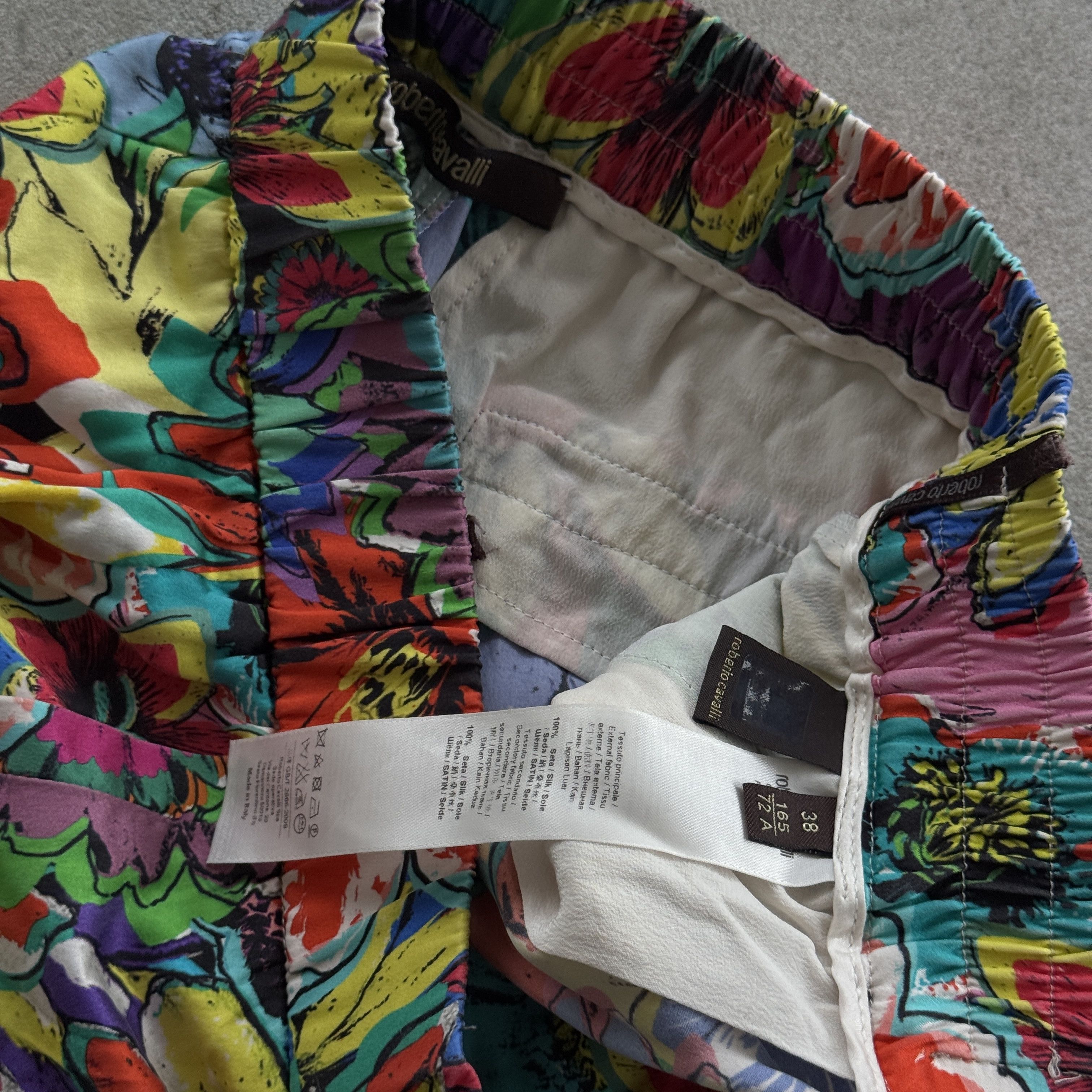 Roberto Cavalli Roberto Cavalli 100% Silk Floral Print Pants Women Size 26" / US 2 / IT 38 - 7 Thumbnail