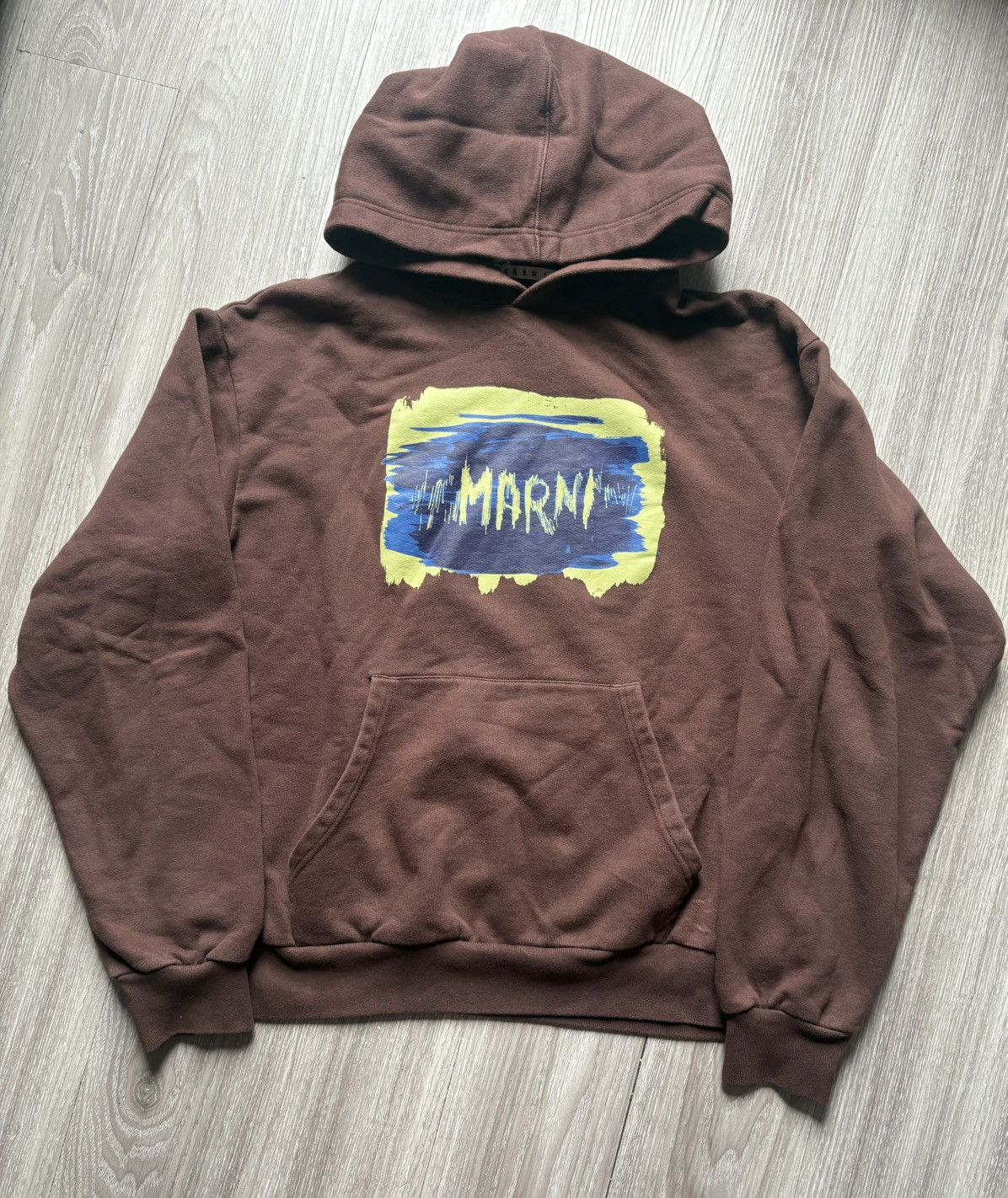 Marni Marni logo brown hoodie Size US L / EU 52-54 / 3 - 1 Thumbnail