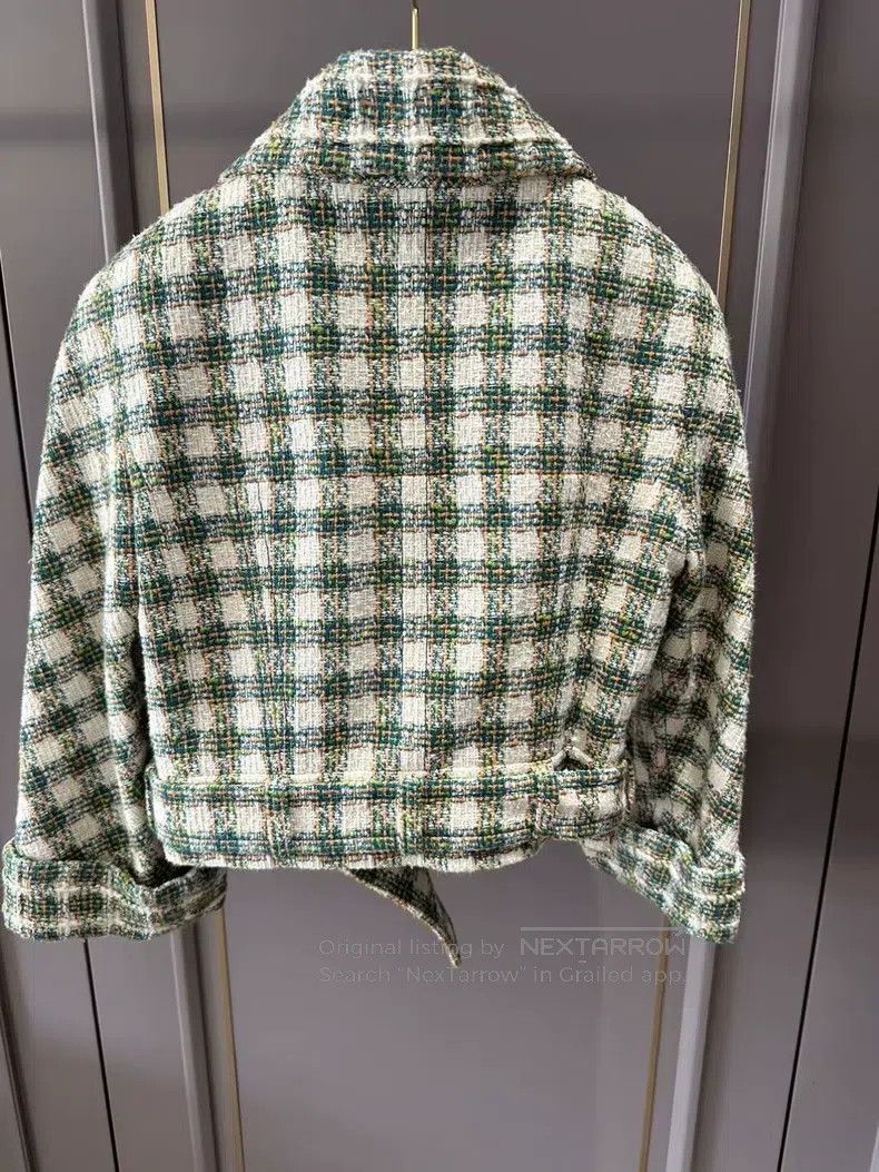 Chanel Chanel Green plaid jacket Size XS / US 0-2 / IT 36-38 - 2 Thumbnail