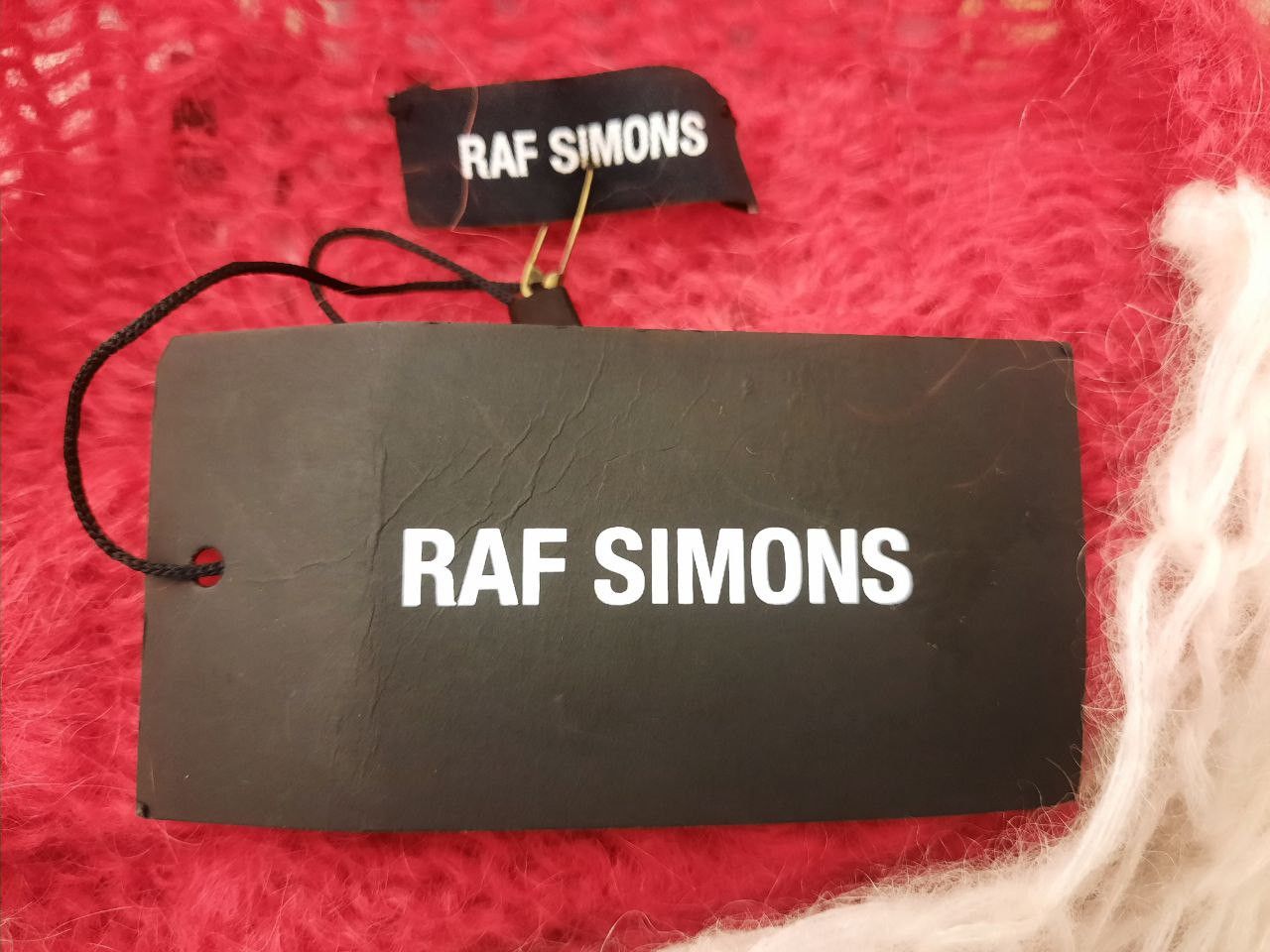 Raf Simons *New* FW21 AW21 Open Knit Mohair Sweater Size US L / EU 52-54 / 3 - 5 Thumbnail