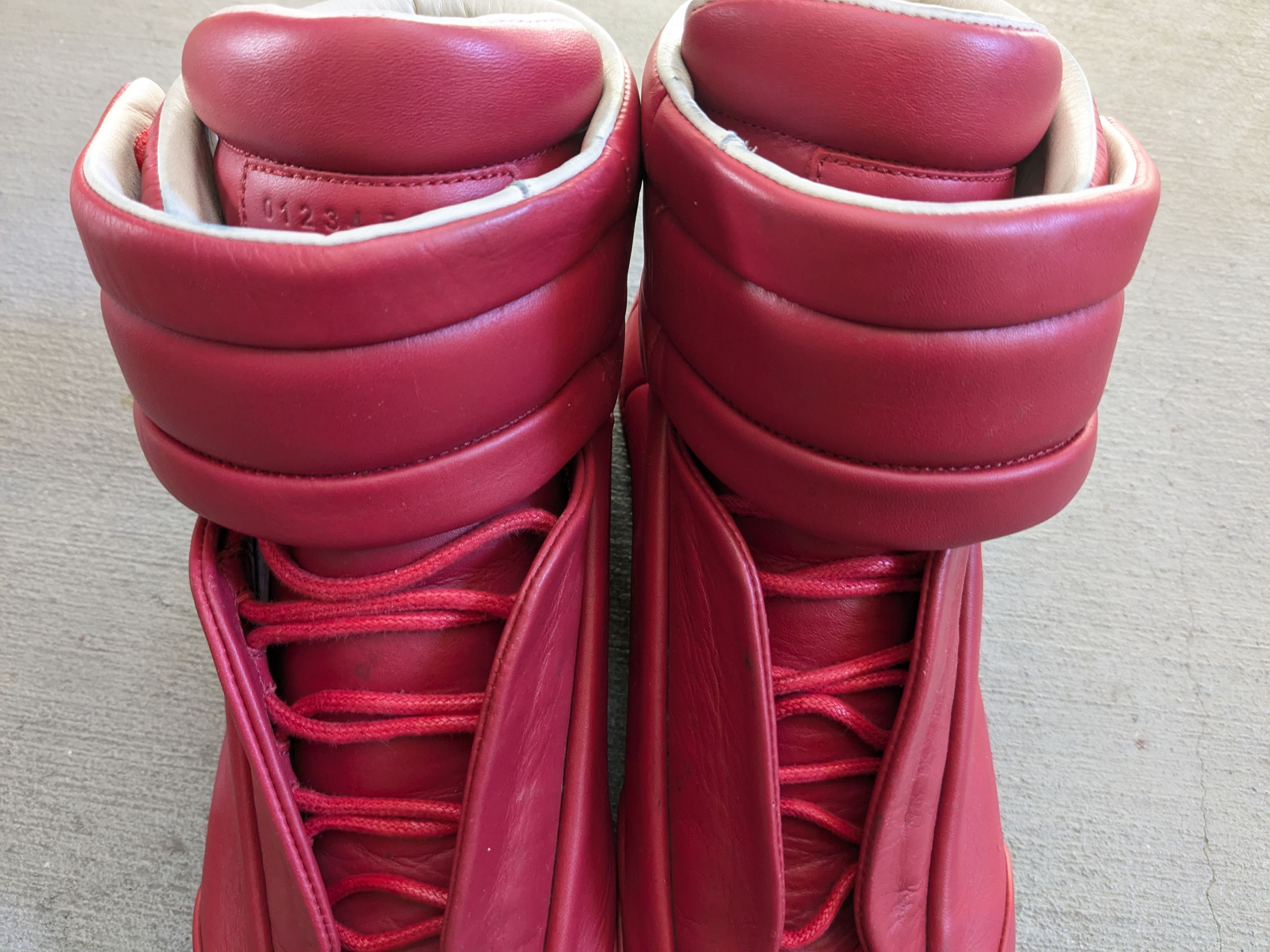 Maison Margiela Maison Margiela Future High Tops Red 9 42 High Leather Size US 9 / EU 42 - 7 Thumbnail