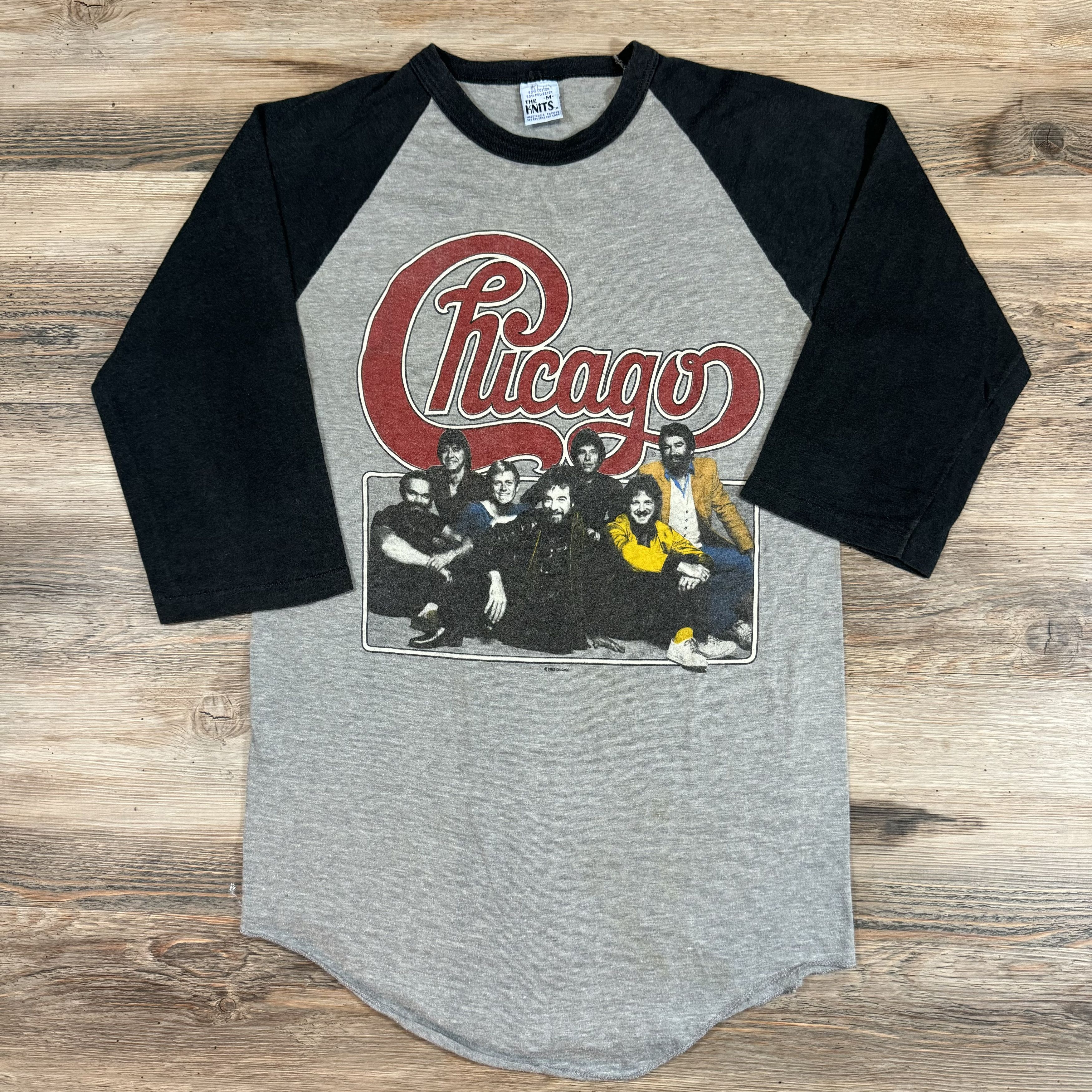 Band Tees × Vintage Rare 1983 CHICAGO Band Tour Raglan Baseball T-Shirt Size US M / EU 48-50 / 2 - 1 Thumbnail