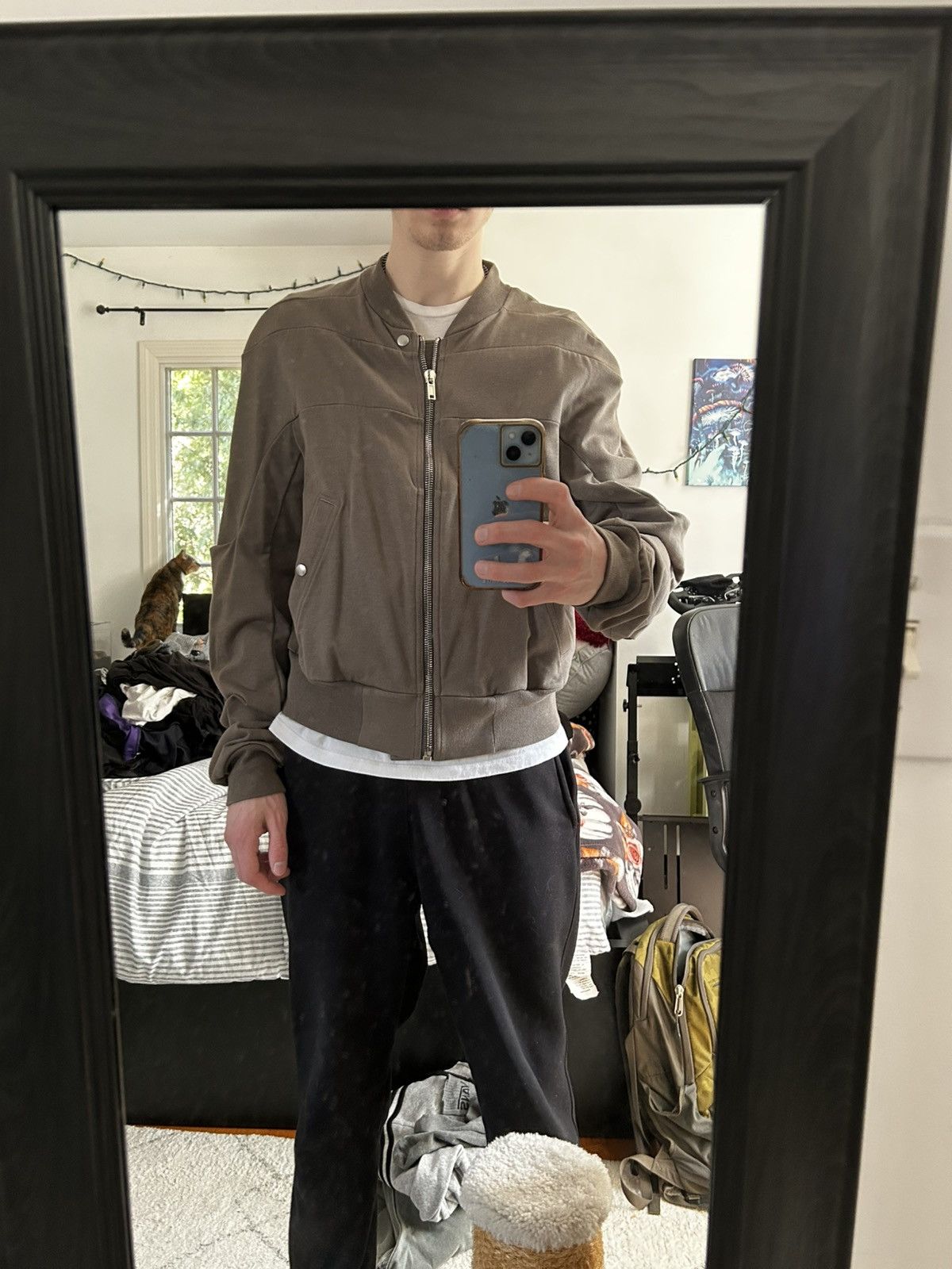Rick Owens Rick Owens Light Cropped Track Jacket Size US M / EU 48-50 / 2 - 7 Thumbnail