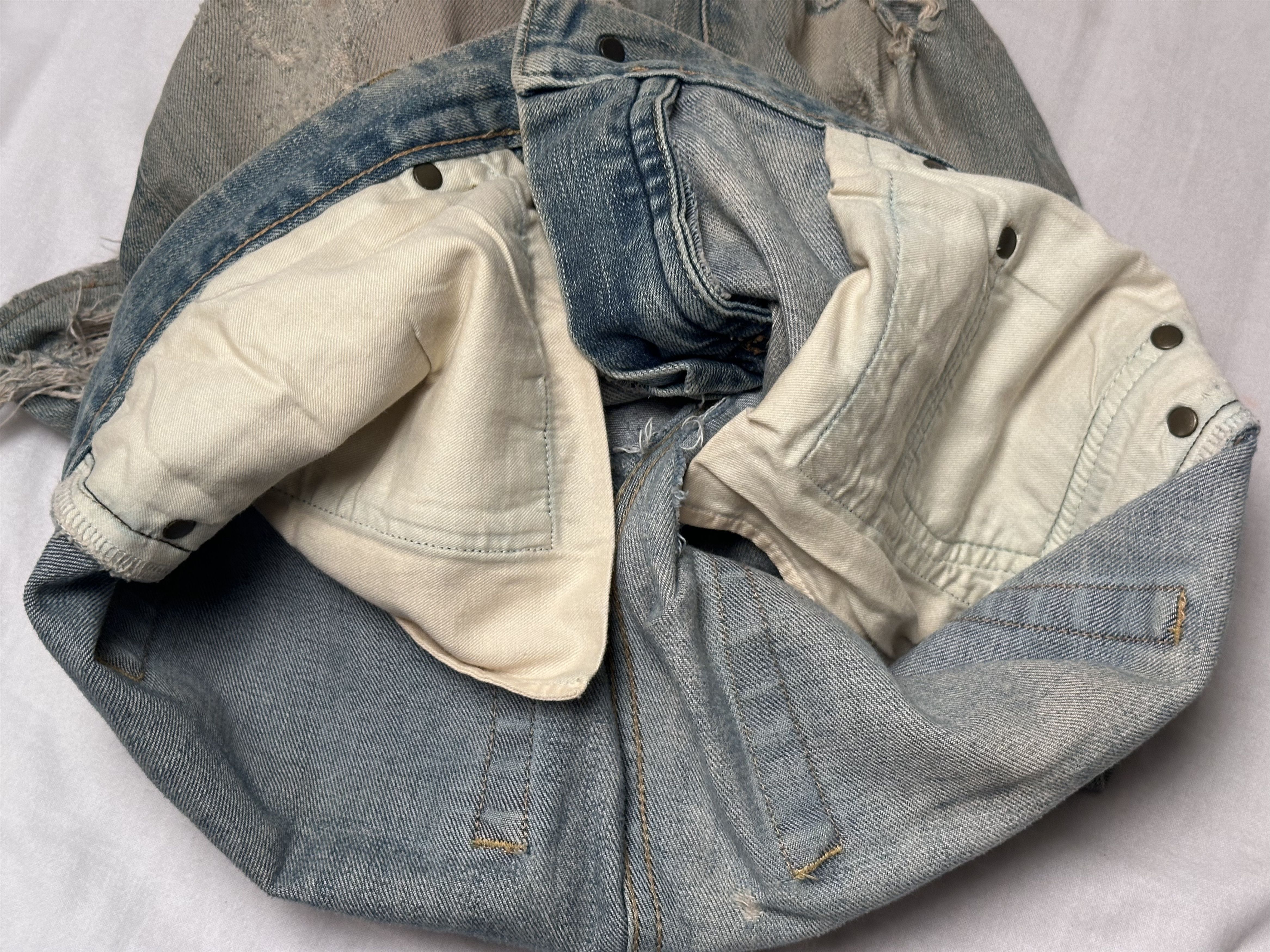 Saint Laurent Paris 2014 YSL SAINT LAURENT Paris Hedi Slimane Crash Denim Jeans Size US 32 / EU 48 - 15 Thumbnail
