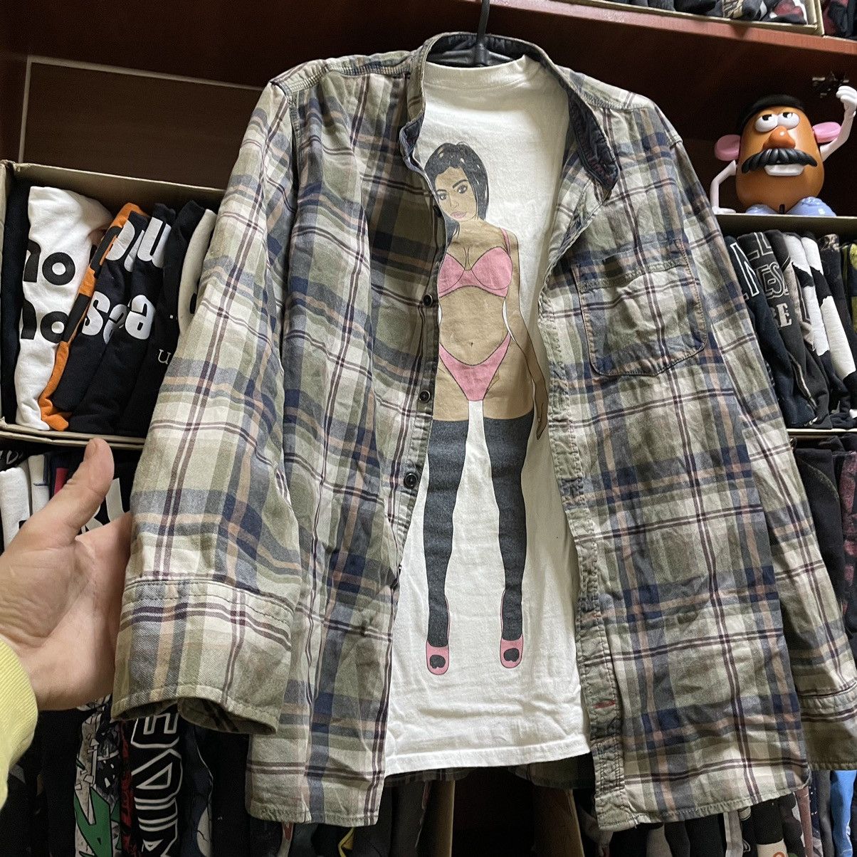 Vintage Vintage 90s Plaid Chore Coat Grunge Oversized Streetwear L Size US L / EU 52-54 / 3 - 2 Thumbnail