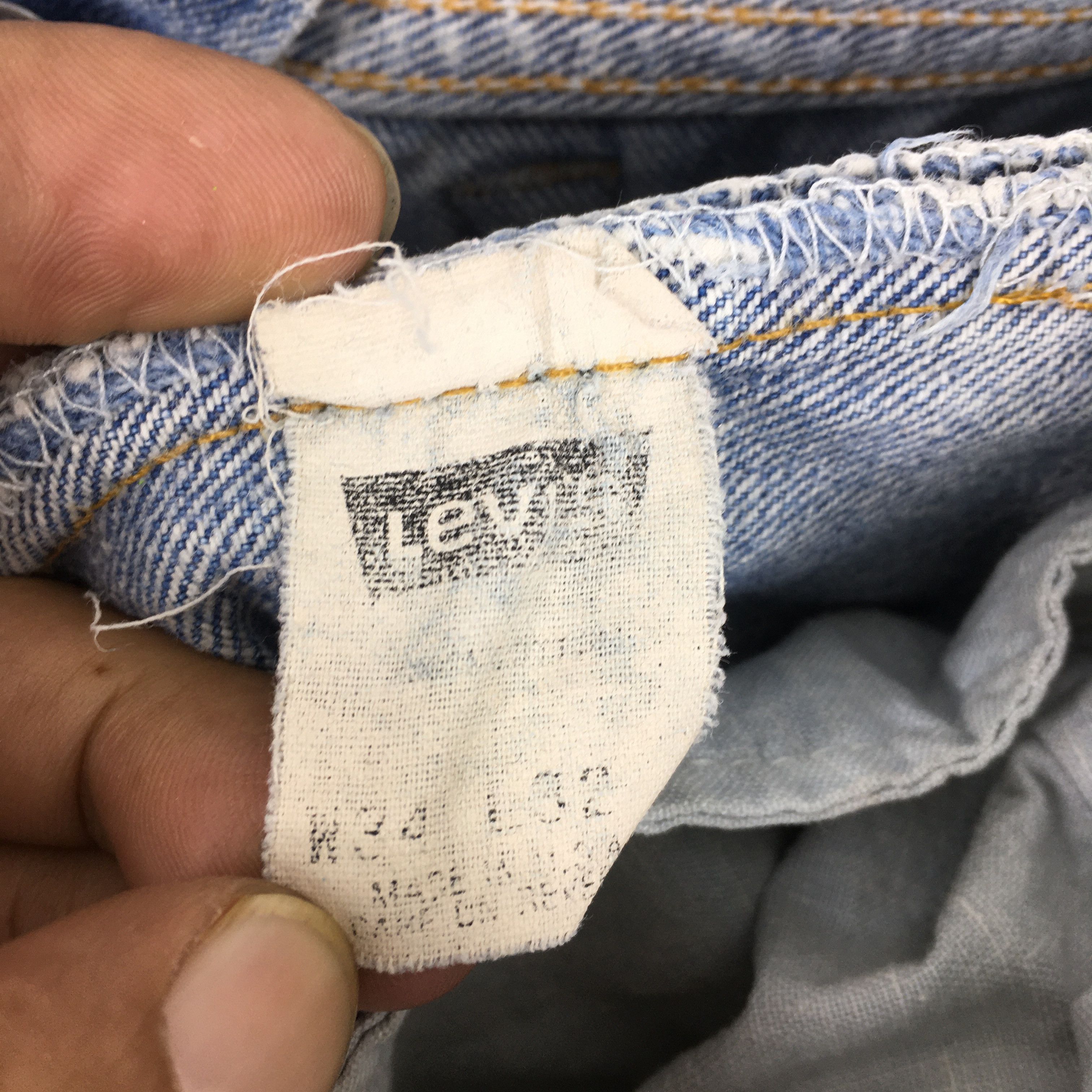 Levi's Size 31x30 Vintage 90s Levi's 501 Faded Blue Jeans S1296 Size US 31 - 13 Thumbnail
