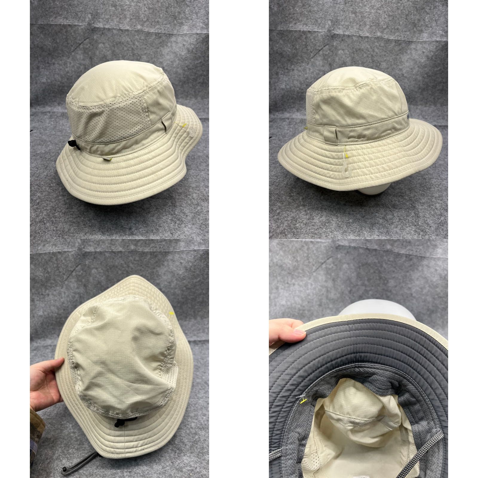 Vintage Solar Escape Boonie Hat Adult One Size Beige 100% Polyester Camp Beach Hat/Cap Pattern: Solid Unisex Adults Adjustable Lightweight Size ONE SIZE - 8 Thumbnail