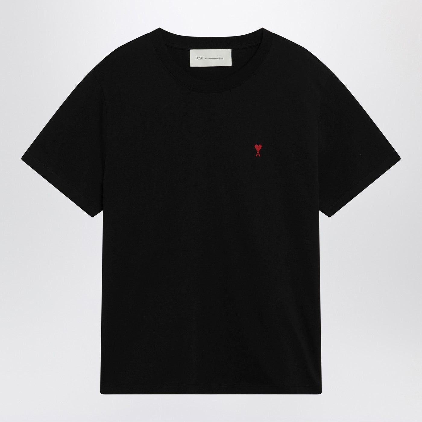 AMI Ami Paris Black Ami De Coeur T-Shirt Size US L / EU 52-54 / 3 - 1 Thumbnail