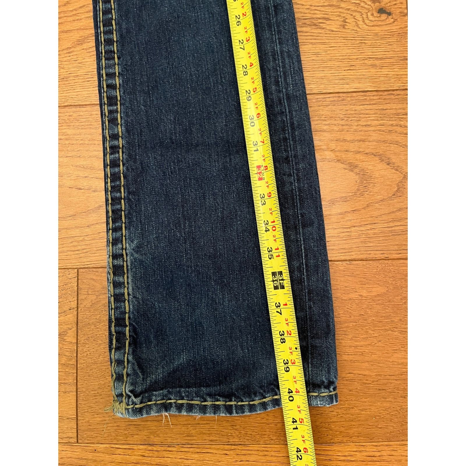 True Religion True Religion, Billy Super T, Gold Stitch Denim, Made USA 29 Size 29" - 11 Thumbnail