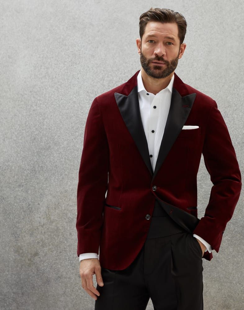 Woven Jacket in Red