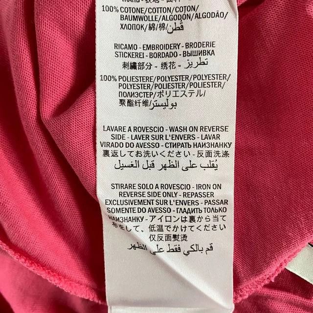 Gucci GucciPink tennis racket embroidered logo round-neck T-shirt Size XS / US 0-2 / IT 36-38 - 5 Thumbnail