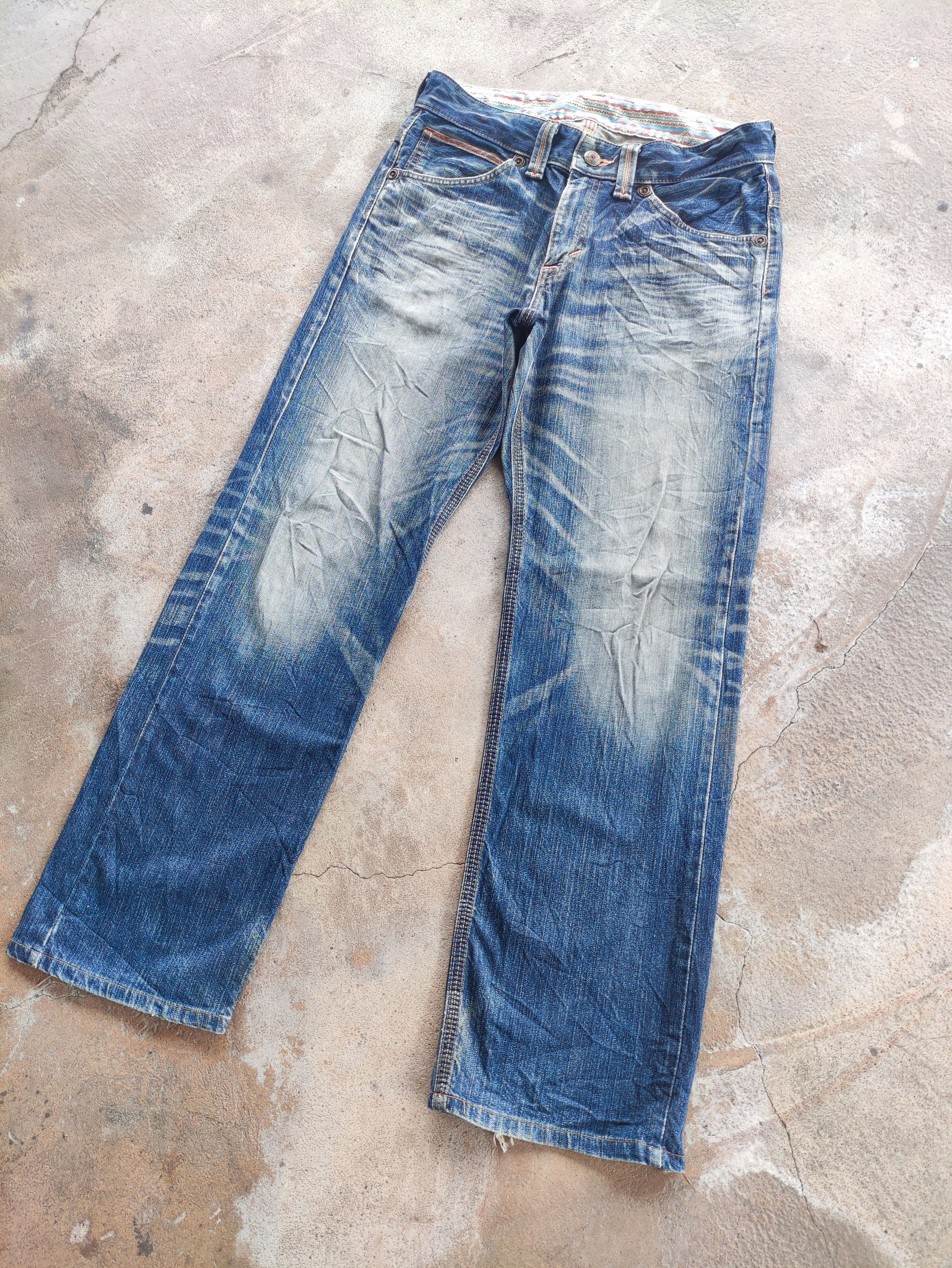 Edwin Vintage Edwin Brand Baggy Denim Distressed Faded Pants Size US 35 - 2 Thumbnail