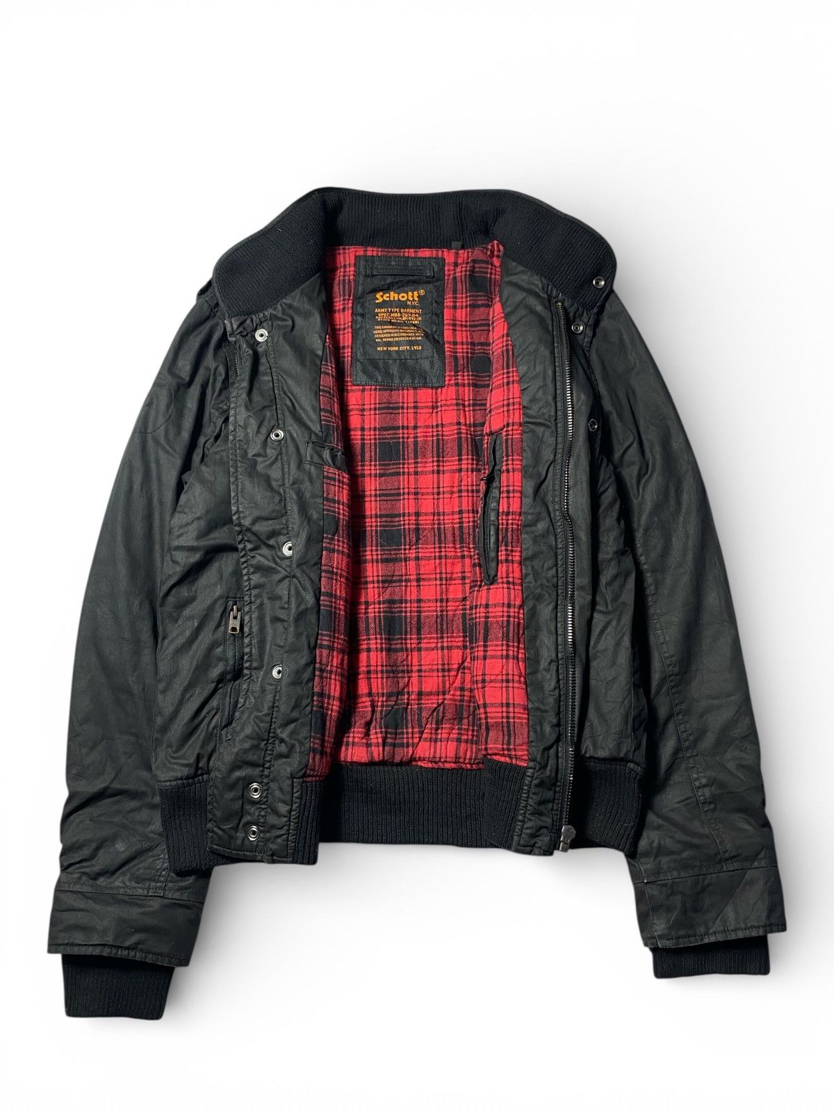 Schott Vintage Schott NYC Bikers Jacket Size US XL / EU 56 / 4 - 4 Thumbnail