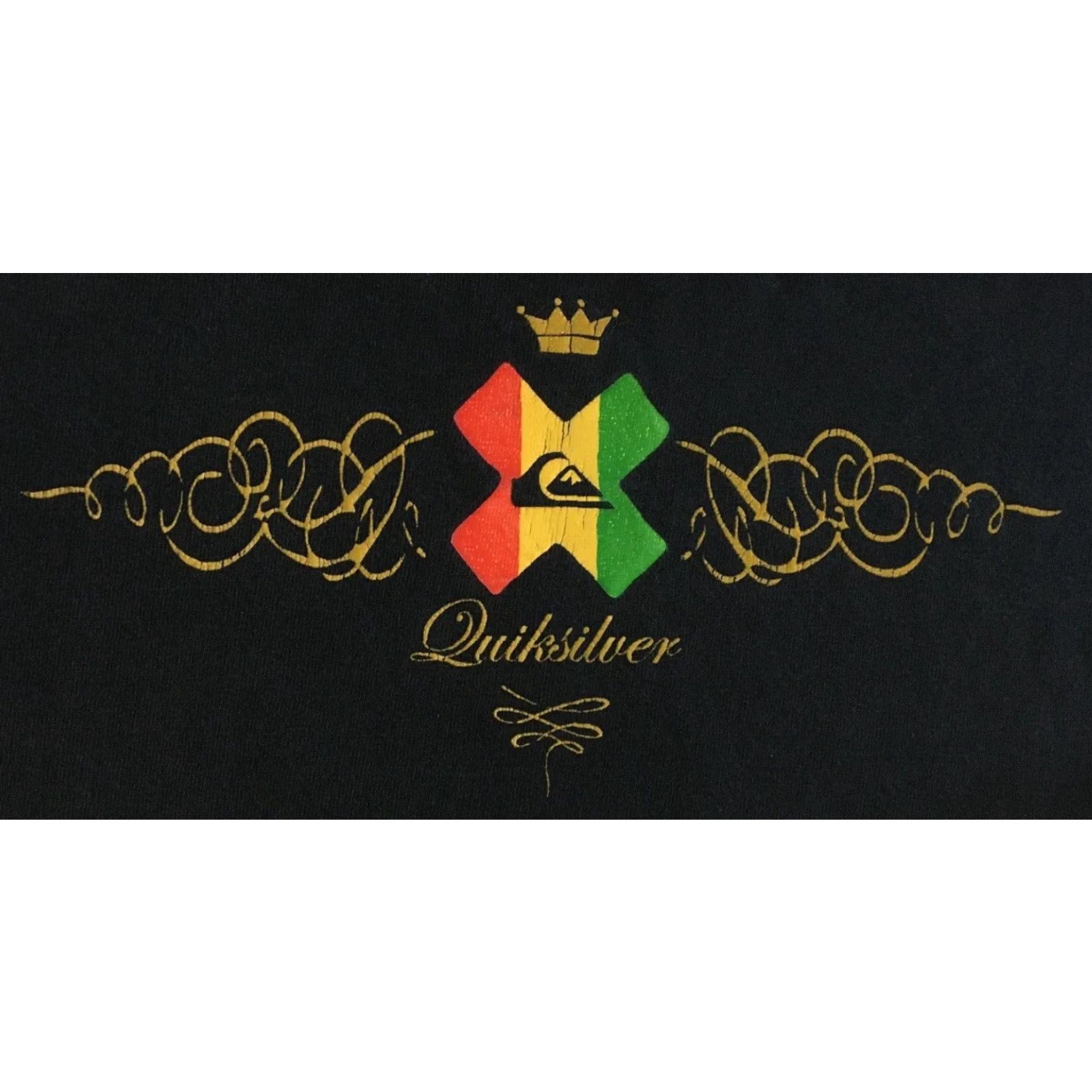 Billabong VINTAGE Quiksilver Shirt Surf & Skate Men S Black Logo 80s 90s Grunge Beach Ocean Pacific Gotcha Y2K Faded Rasta T-Shirt Size US S / EU 44-46 / 1 - 2 Thumbnail