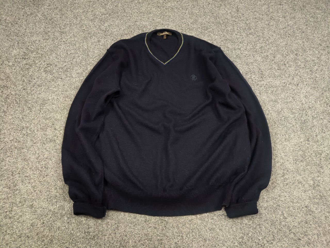 Roberto Cavalli Roberto Cavalli Lana Wool Classic Logo V Nech Light Sweater Size US M / EU 48-50 / 2 - 2 Thumbnail