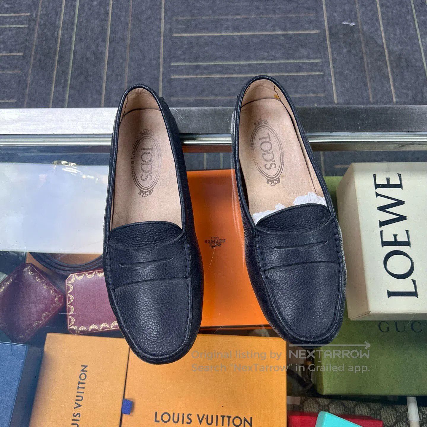 Tod's TOD’S Leather flat-soled foot cover; Bean shoes Size US 7 / IT 37 - 1 Thumbnail