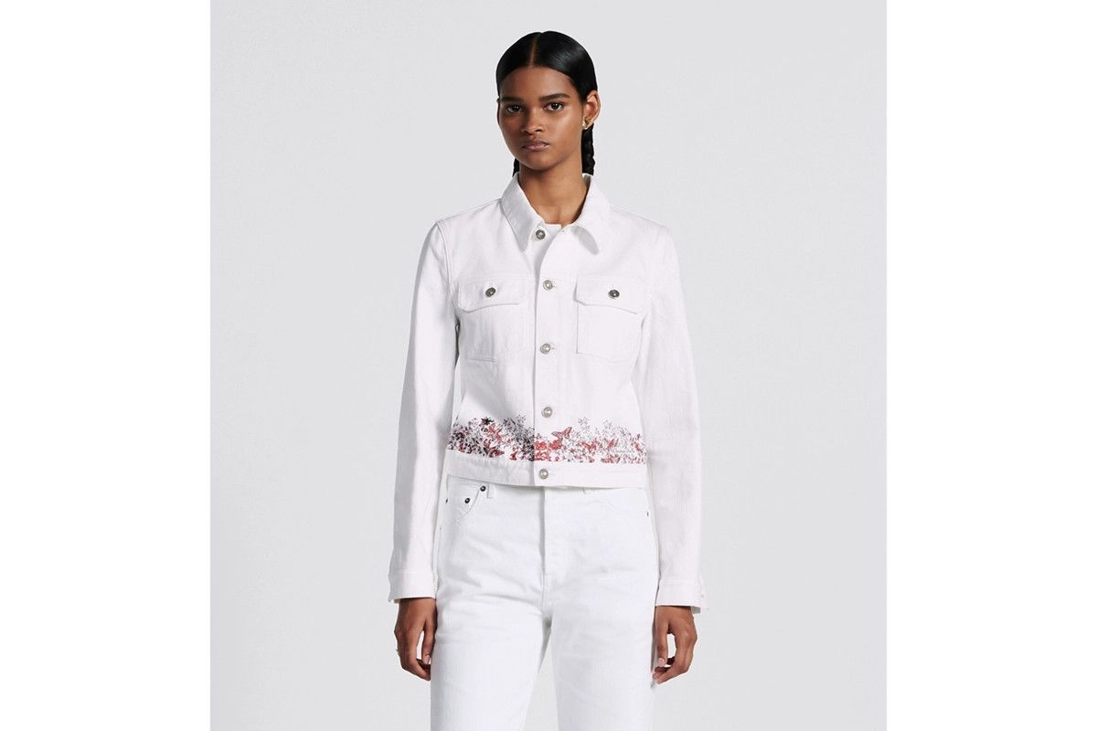 Dior o1bcso1str0225 Jacket in White/Red Size M / US 6-8 / IT 42-44 - 5 Thumbnail